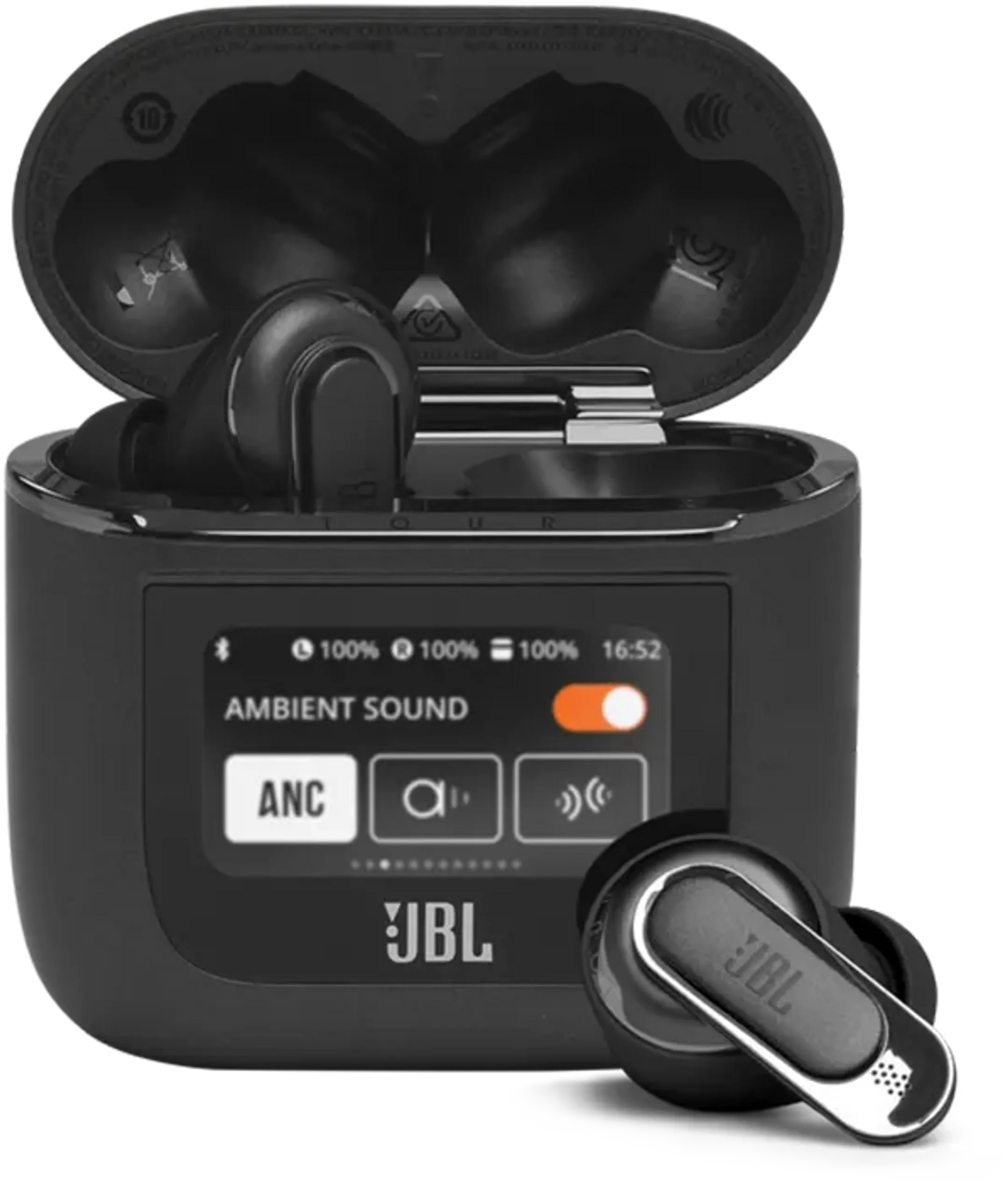 Tour Pro 2 True Wireless Noise Cancelling Earbuds - Black