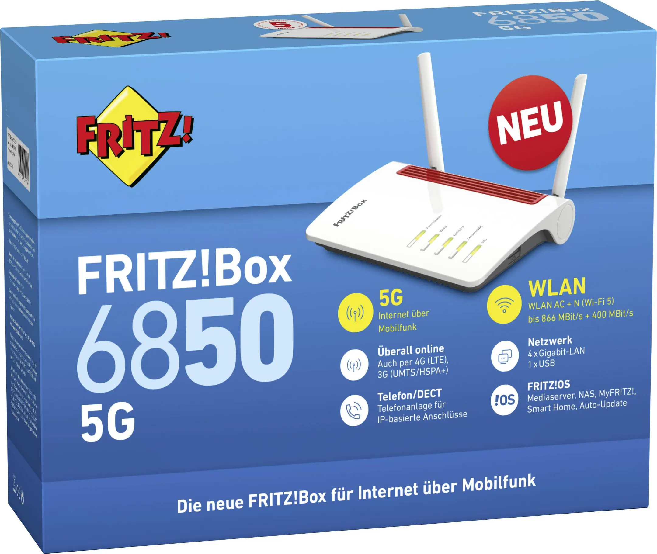 AVM FRITZ Routeur 5G/4G FRITZ! Box 6850 5G image