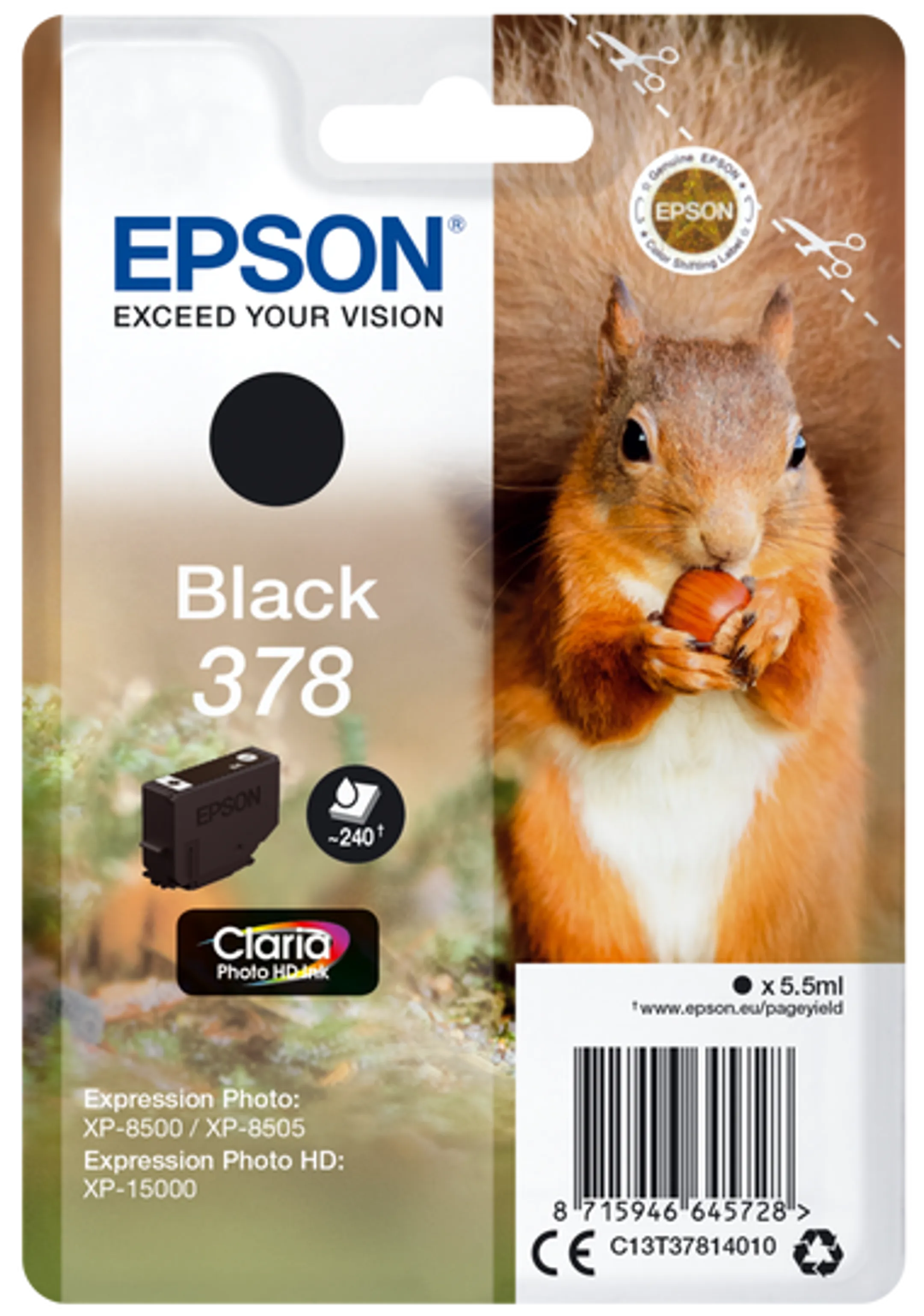 Cartouche d'encre 378 - Noir