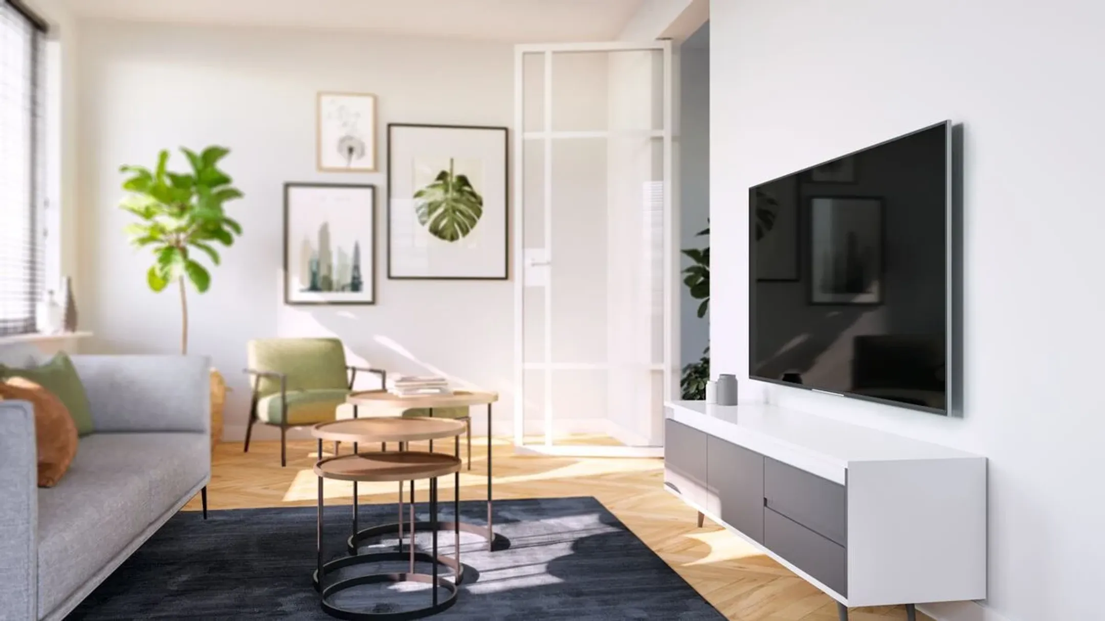 Vogels TVM 3405 SP OLED Fixed TV Wall Mount - 32" to 77" - Black image