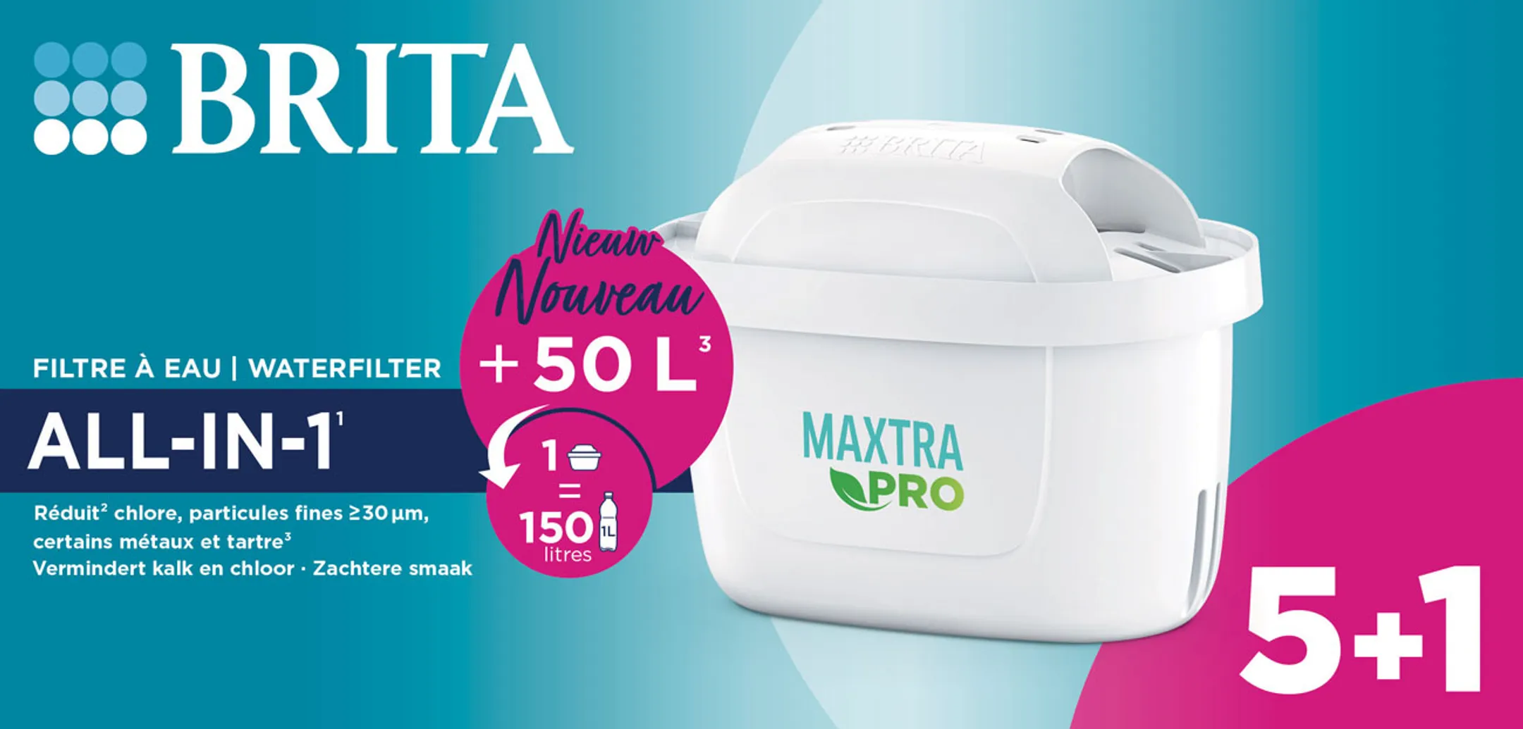 Brita Cartridge MAXTRA PRO ALL-IN-1 5+1 GRATUIT image