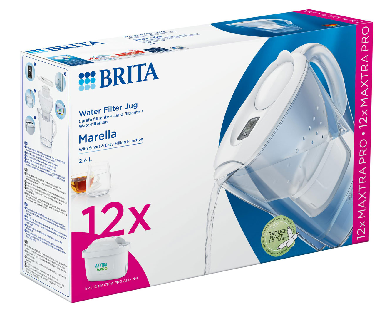 Aqualogis Pure+ Wasserfilter – 12 Stück, Kompatibel Mit Brita Maxtra+ & Vielen Kannen