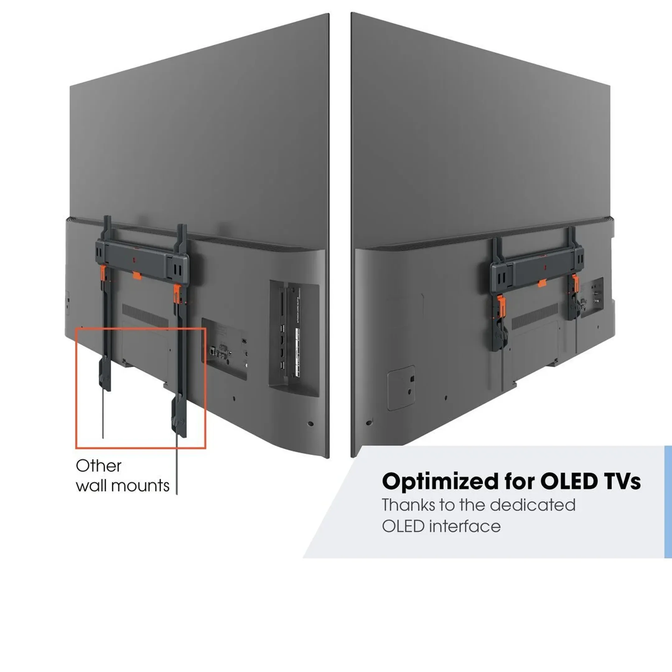Vogels TVM 3405 SP OLED Fixed TV Wall Mount - 32" to 77" - Black image
