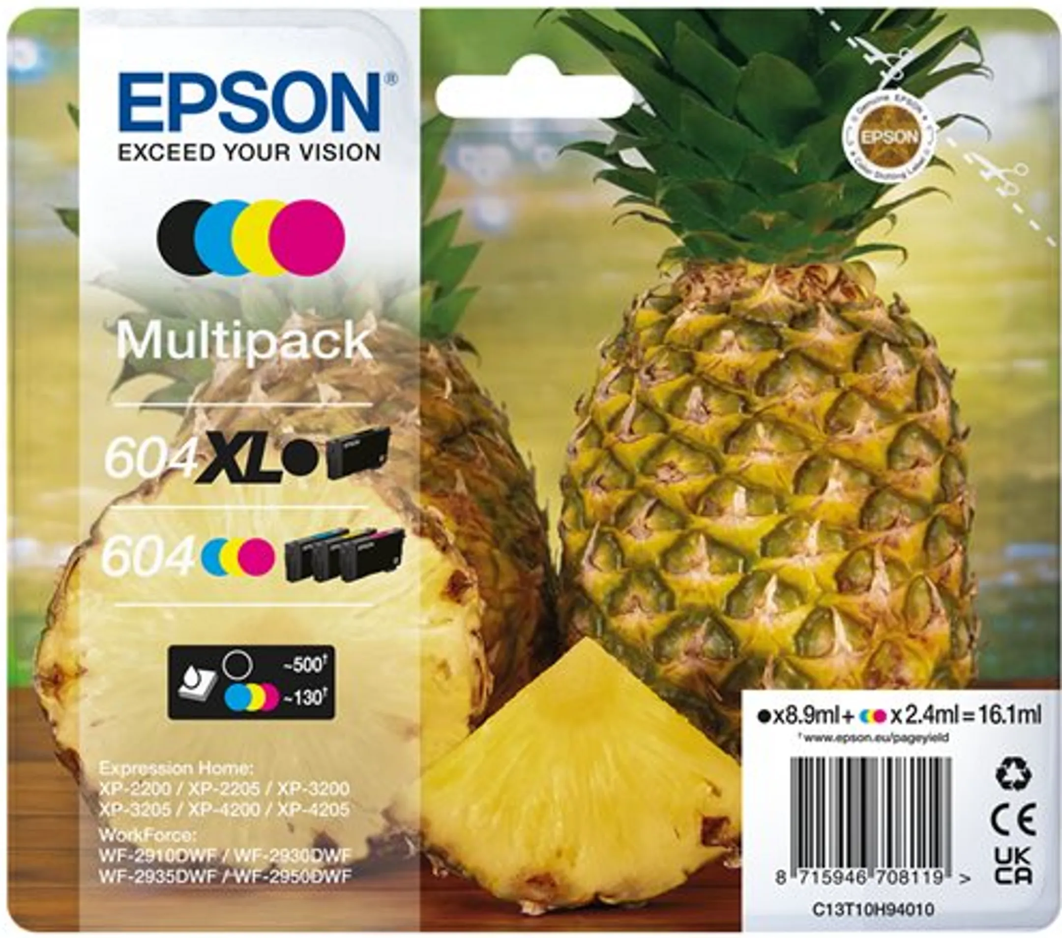 Cartouche d'encre 604 Multipack - 1BLK XL + 3COL