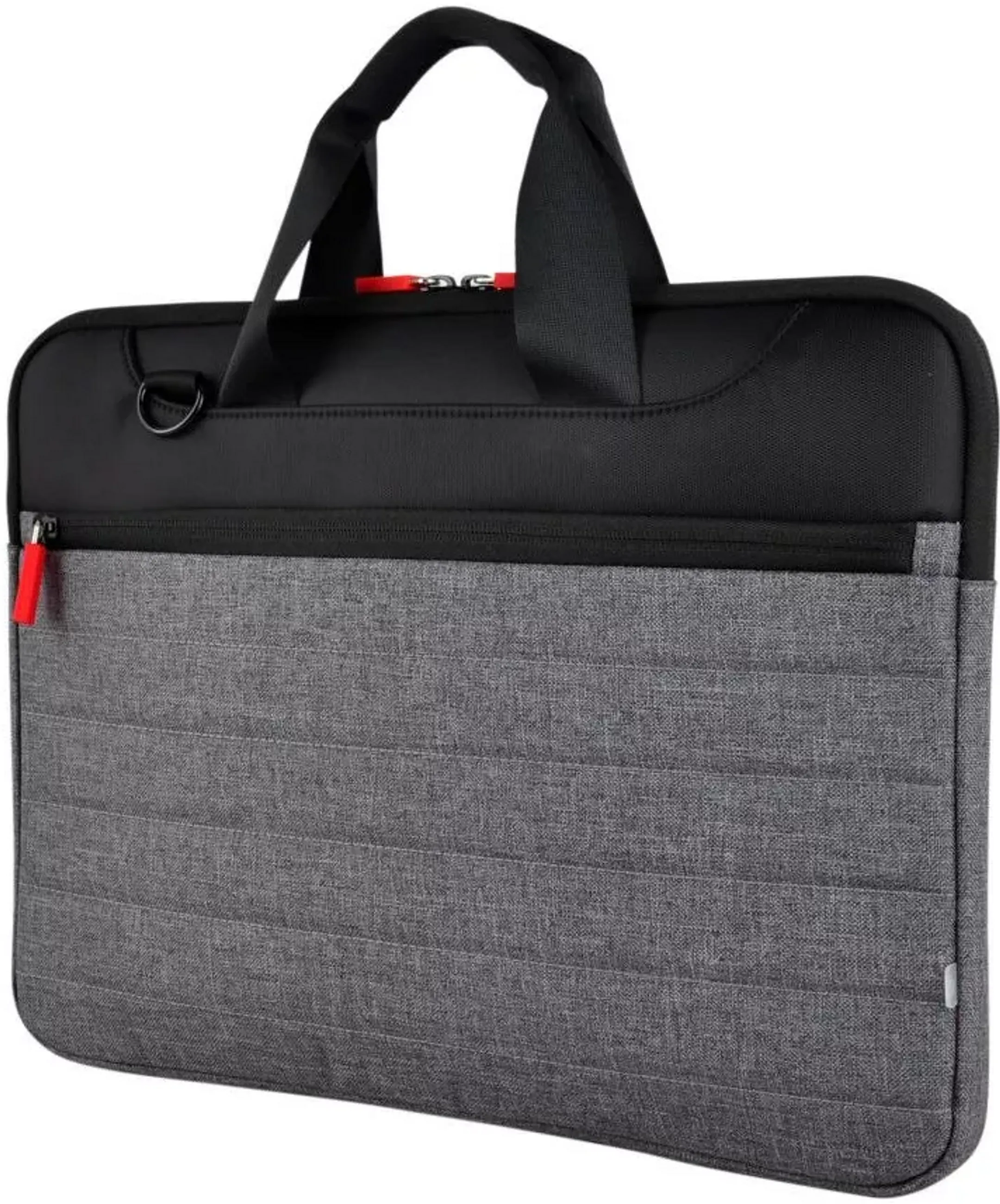 ESSENTIEL-B 13-14'' Classic Grey/Red Bag + Wireless Mouse image