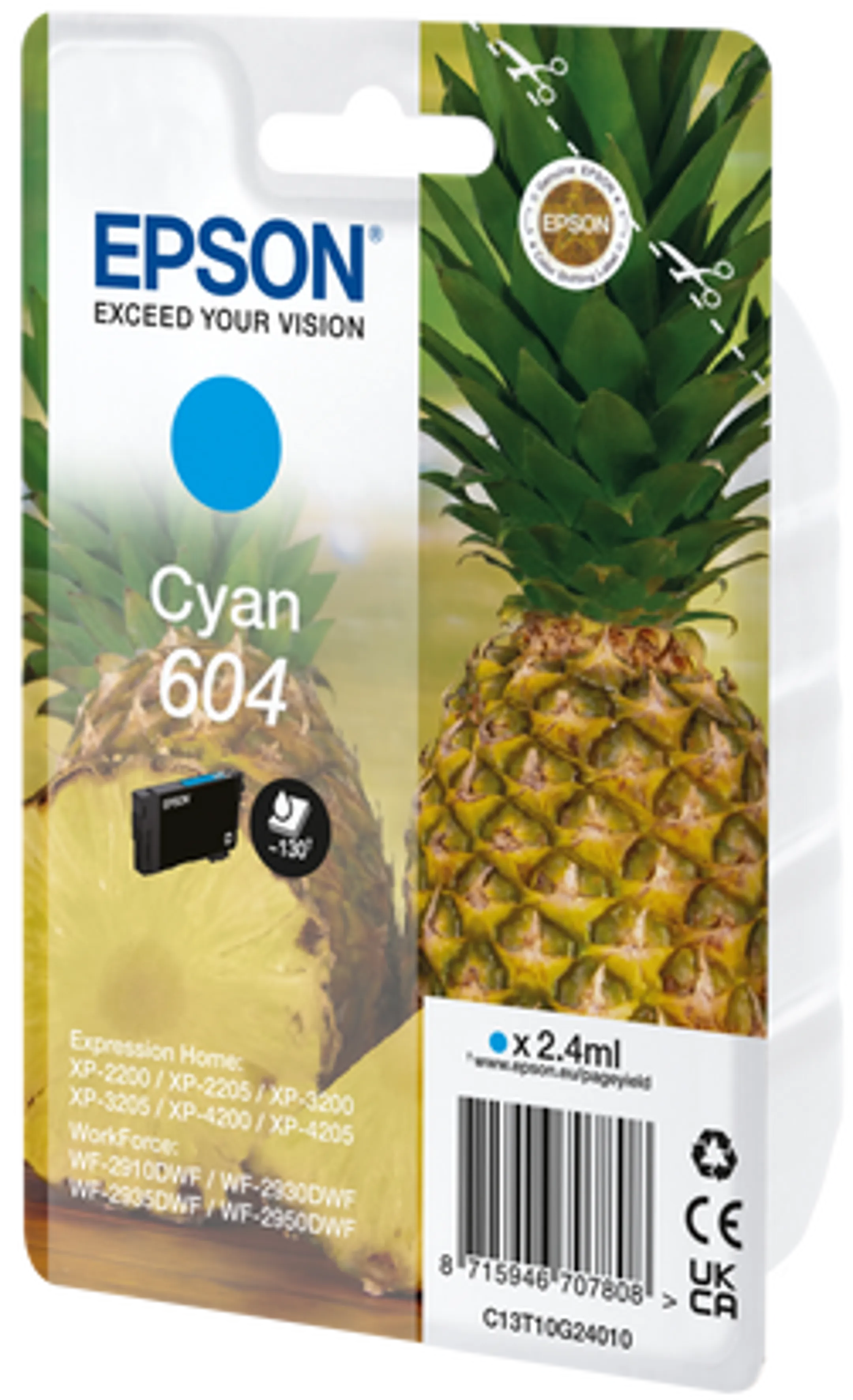 Cartouche d'encre 604 Cyan