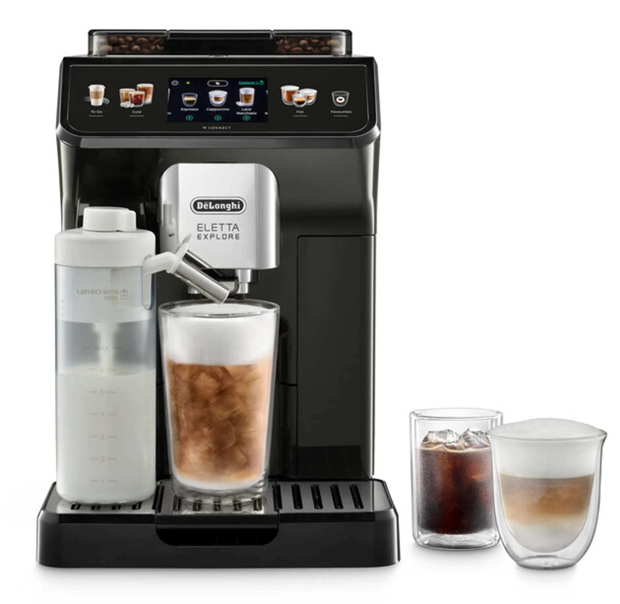 De'Longhi Full Automatic Espresso Machine Eletta Explore ECAM450.65.G - Black image