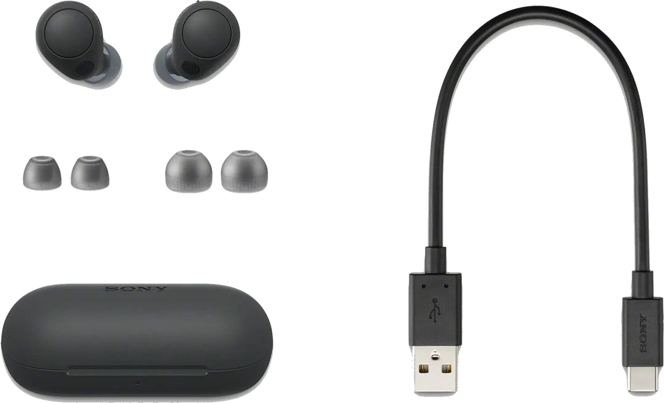 Sony WF-C700N True Wireless Noise Cancelling Earbuds - Black image