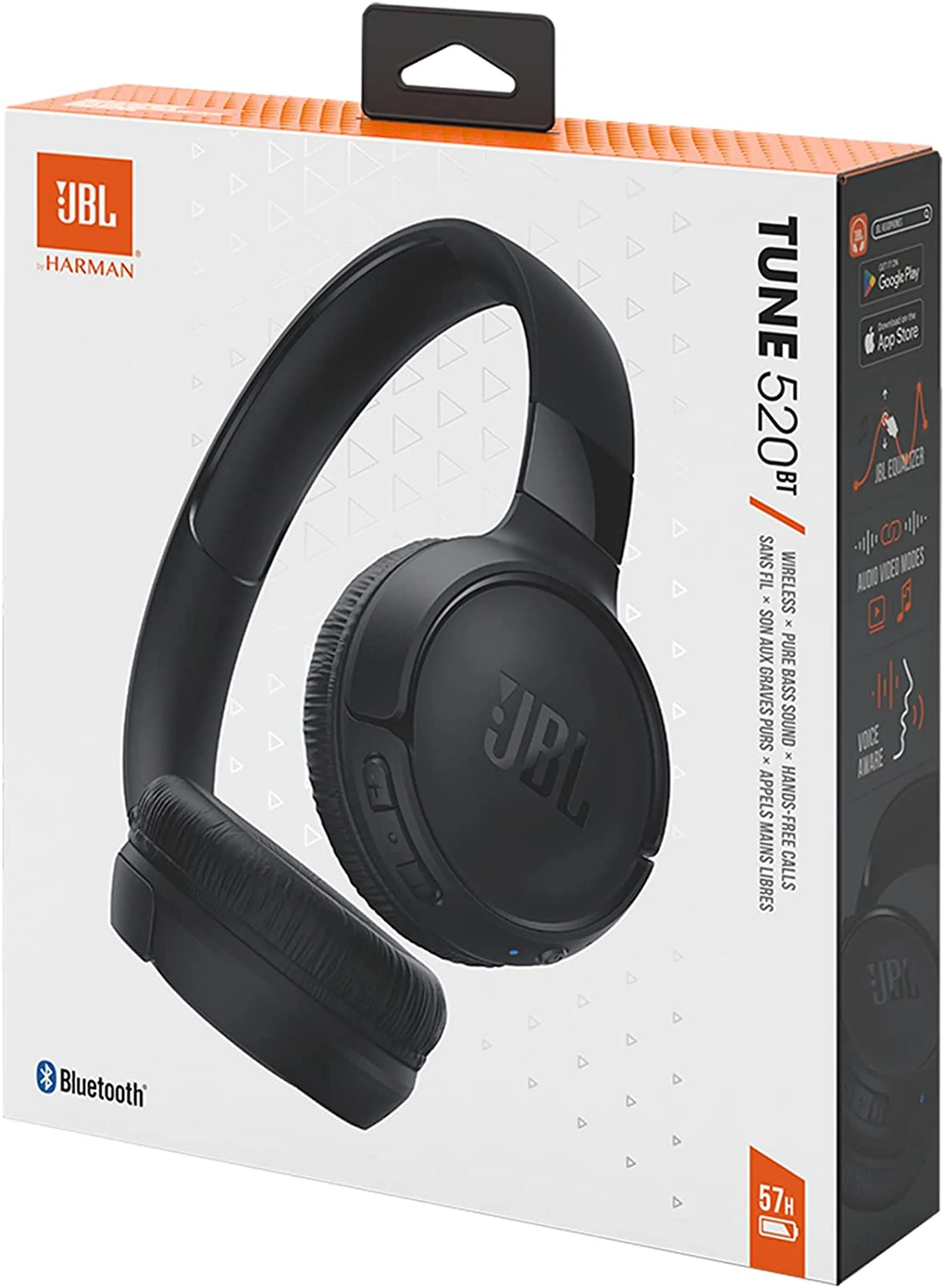 JBL Tune 520BT Wireless on-ear headphones - Black image