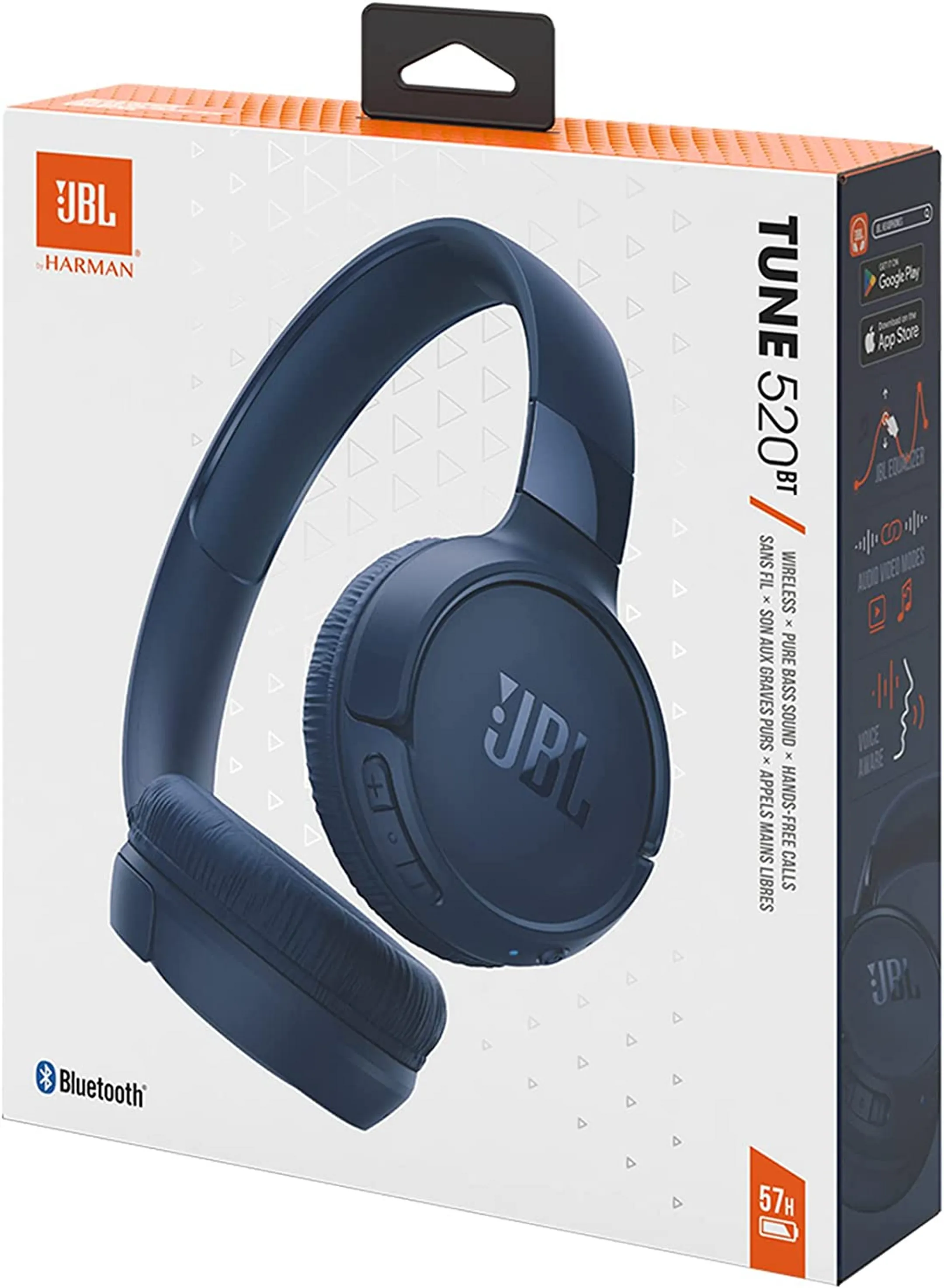 JBL Tune 520BT Wireless on-ear headphones - Blue image