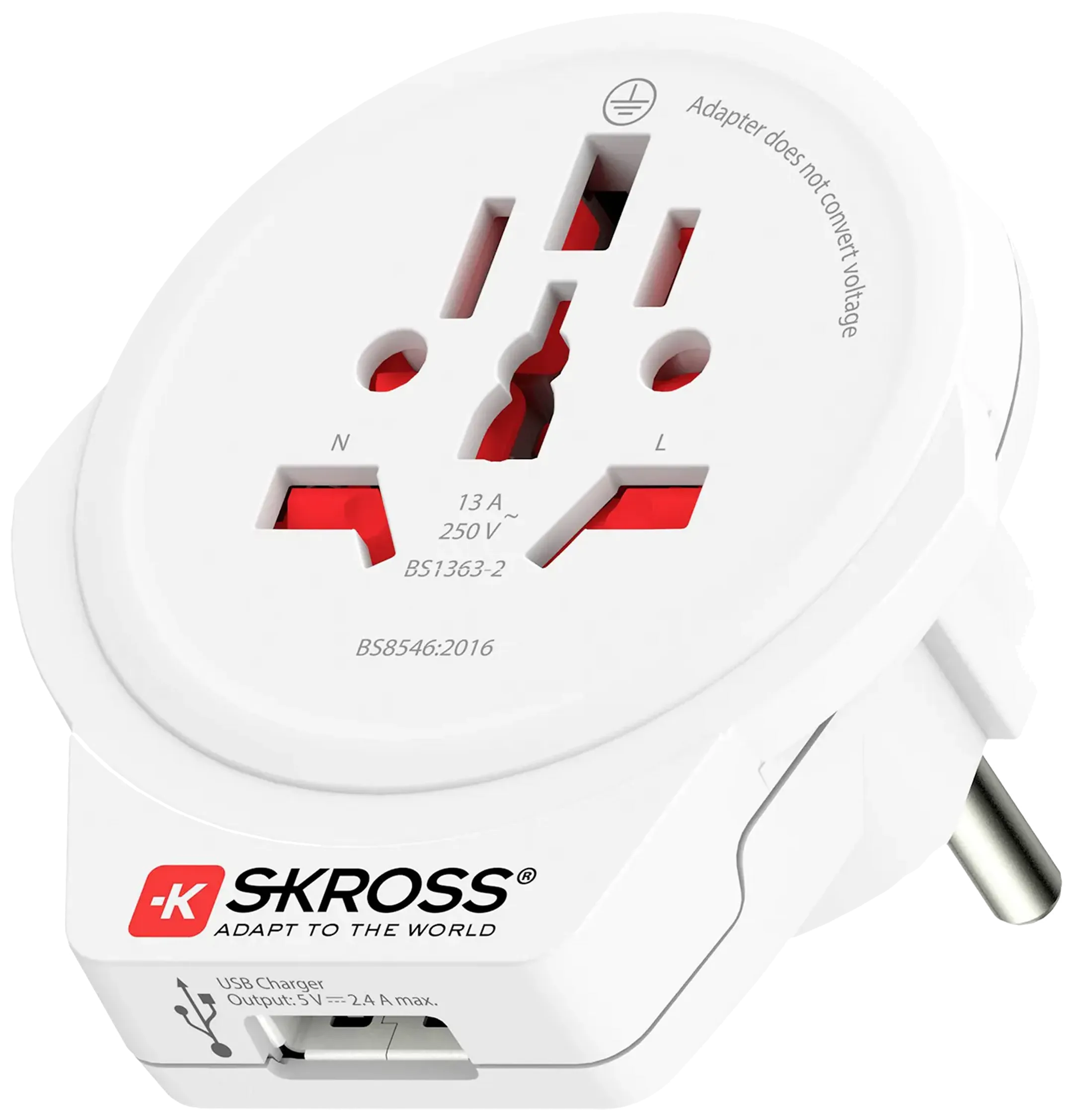 Adaptateur de voyage World to Europe USB