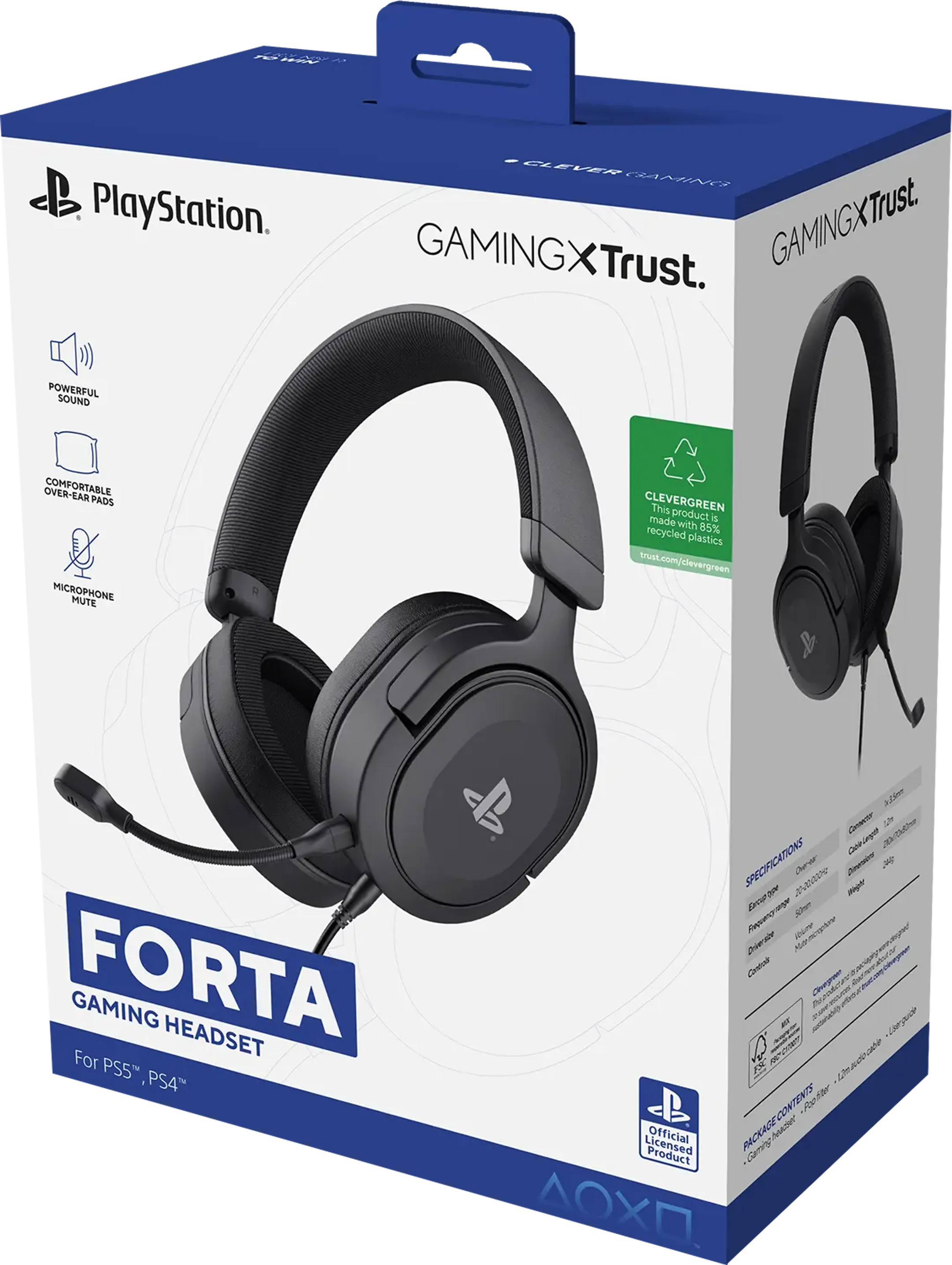 Trust Gaming Headset GXT 498 FORTA - PC/PS4/PS5 - Black image