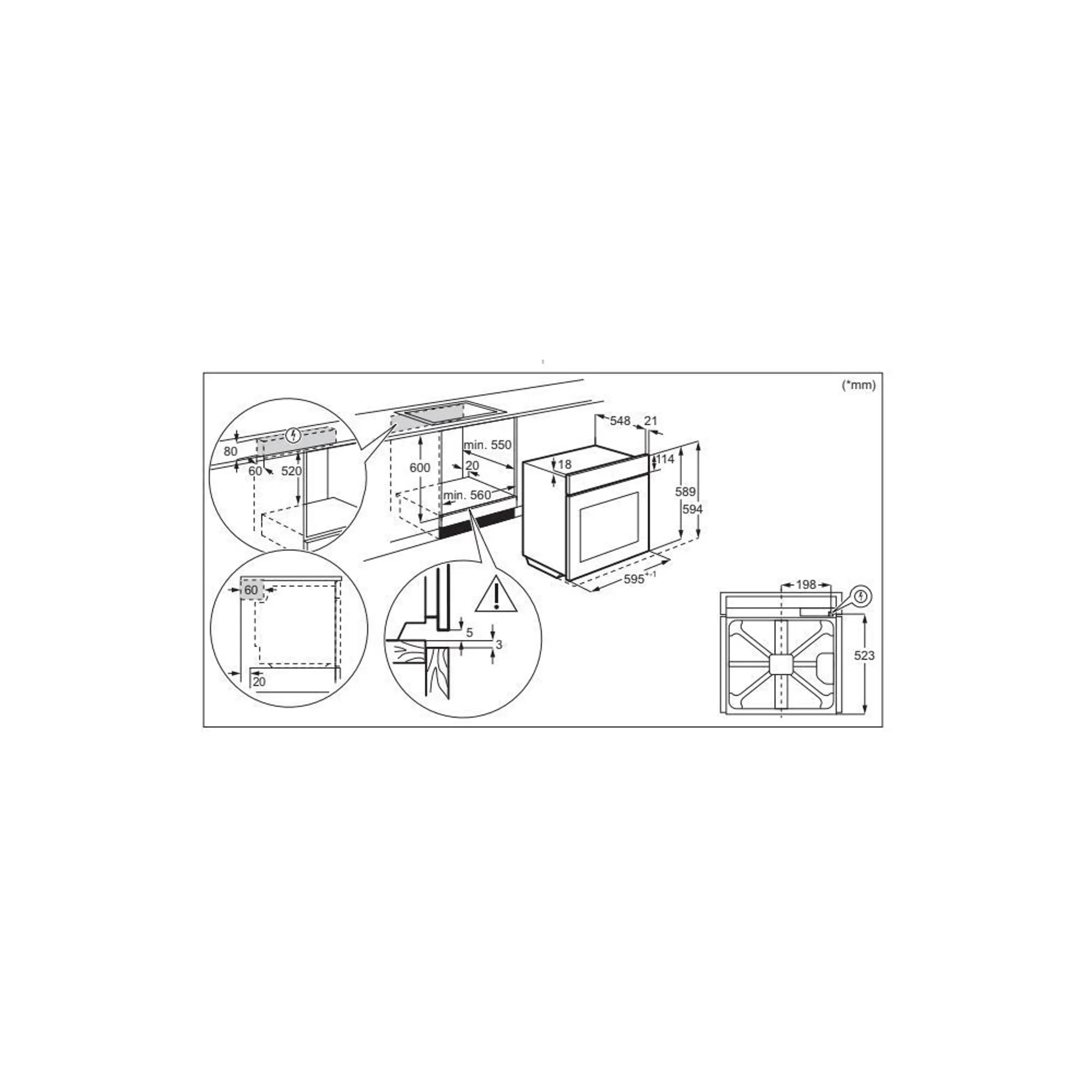 Four encastrable MOP721PR2 Airfry