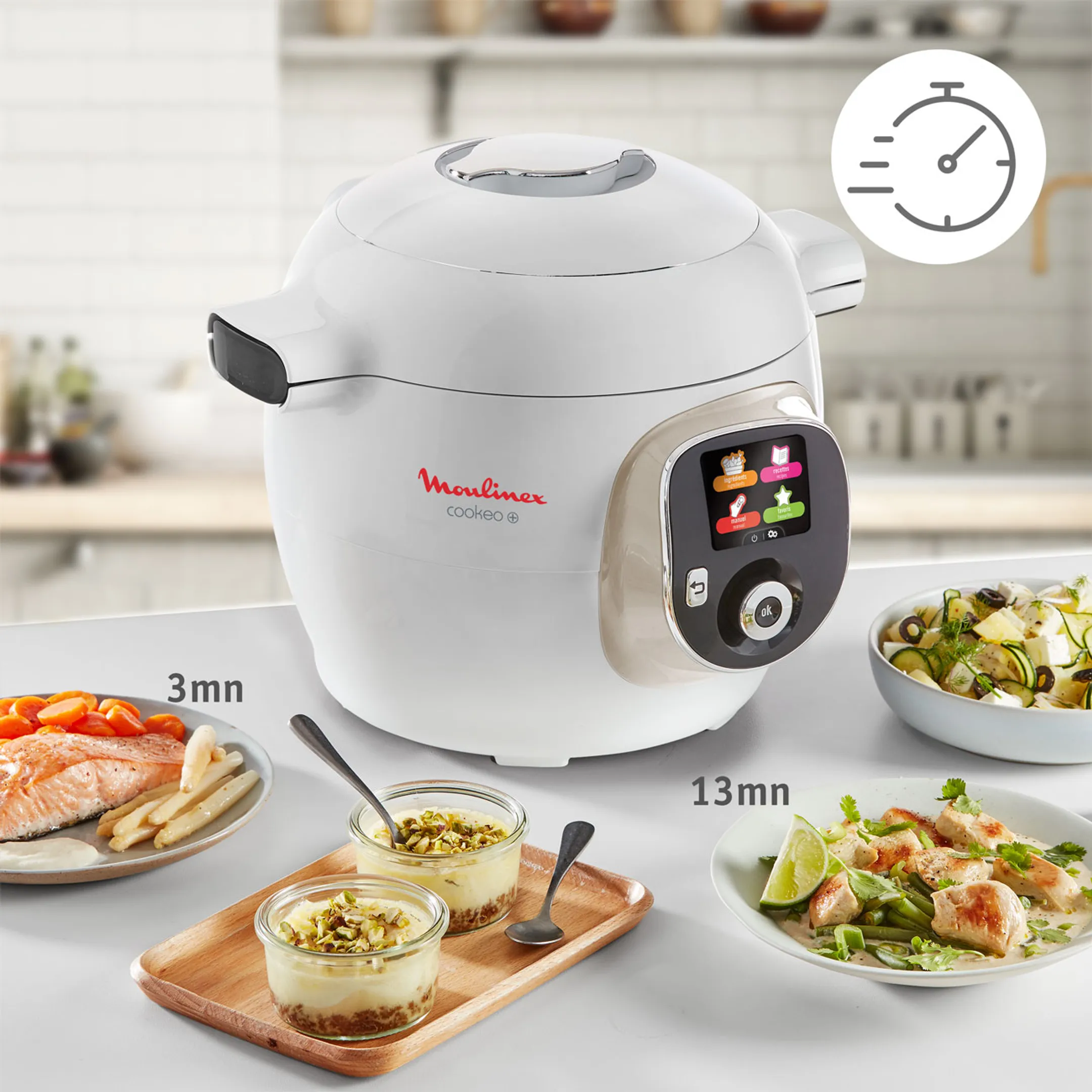 Moulinex Multicooker Cookeo+ CE85BA10 - White image