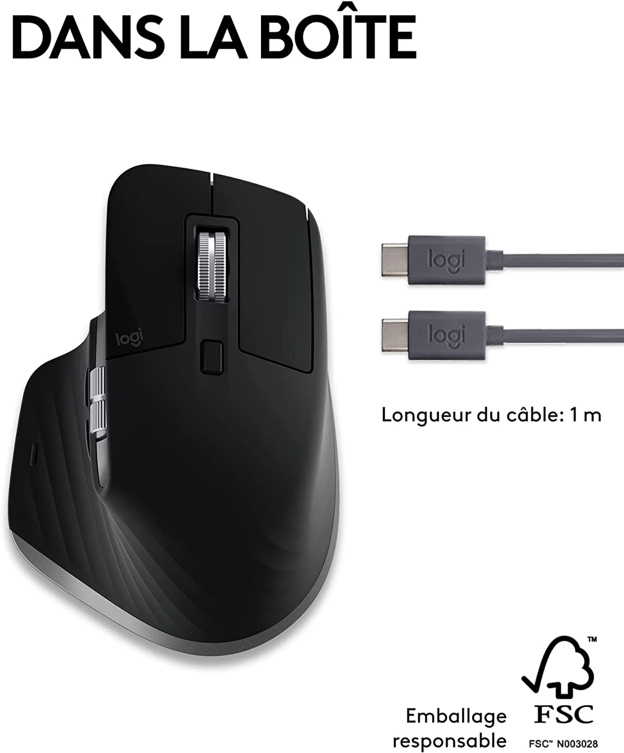Logitech Souris sans Fil MX Master 3S for MAC - Space Gray image