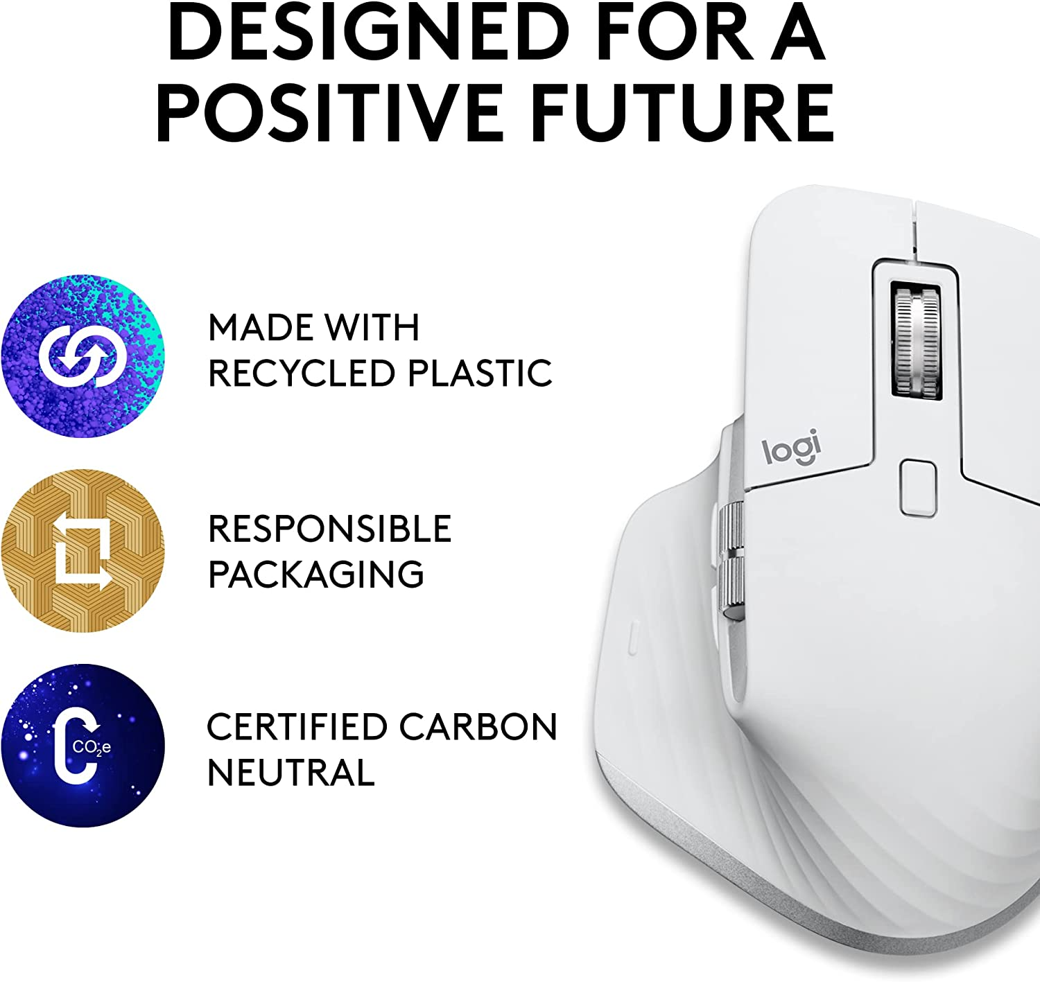 Logitech Wireless Mouse MX Master 3S for MAC - White | HIFI