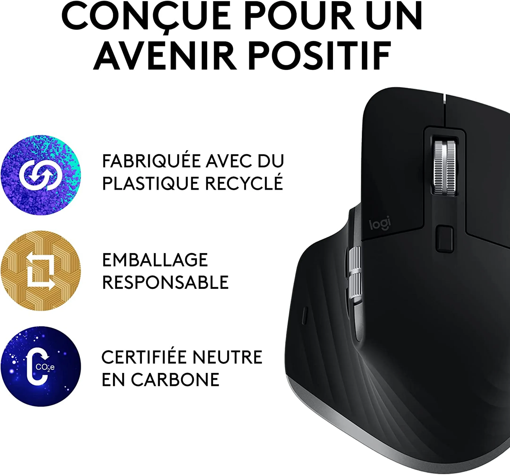 Logitech Souris sans Fil MX Master 3S for MAC - Space Gray image