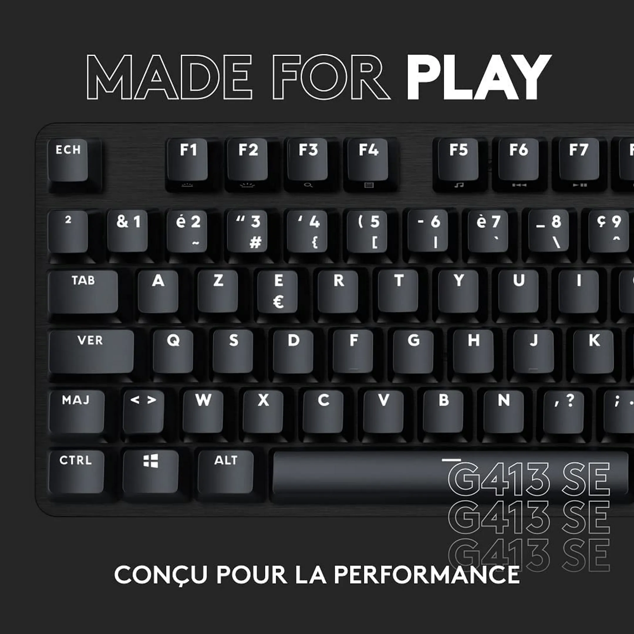 Logitech G Clavier Gaming G413 SE - QWERTZ (SF) - Noir image