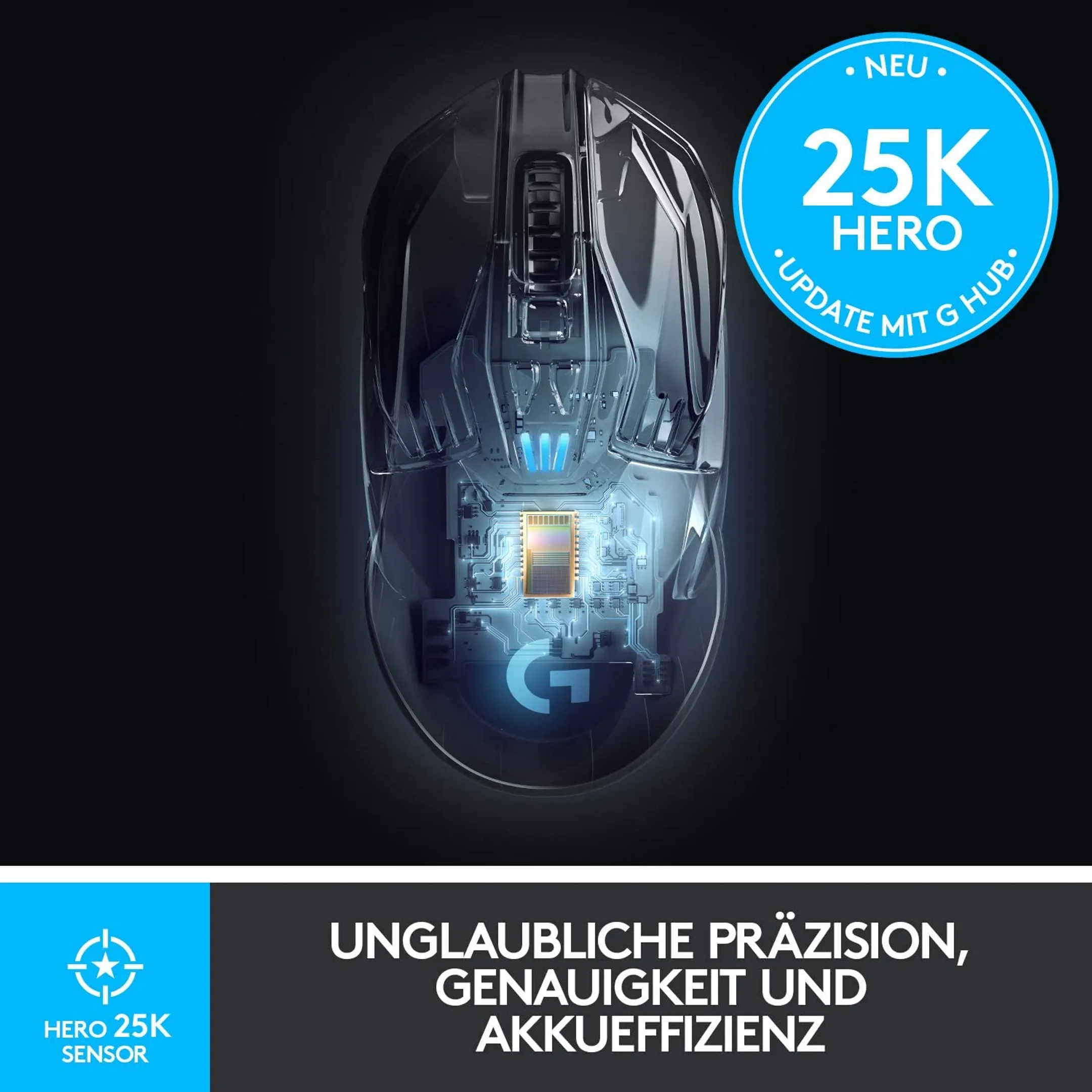 Logitech G Kabellose Gaming-Maus G903 LIGHTSPEED - Schwarz image