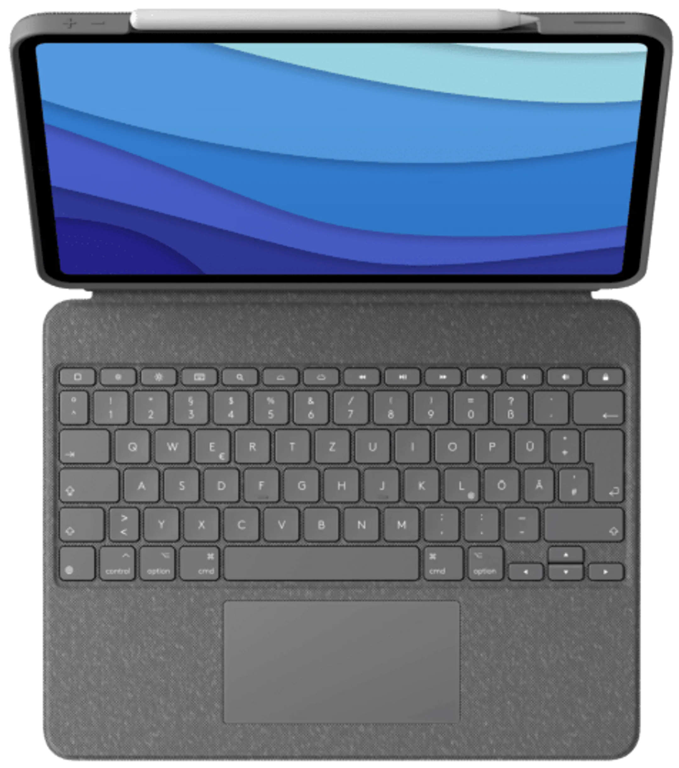 Logitech Etui Clavier Combo Touch pour iPad Pro 12,9" (5th & 6th Gen) - QWERTZ (DE) - Oxford Grey image