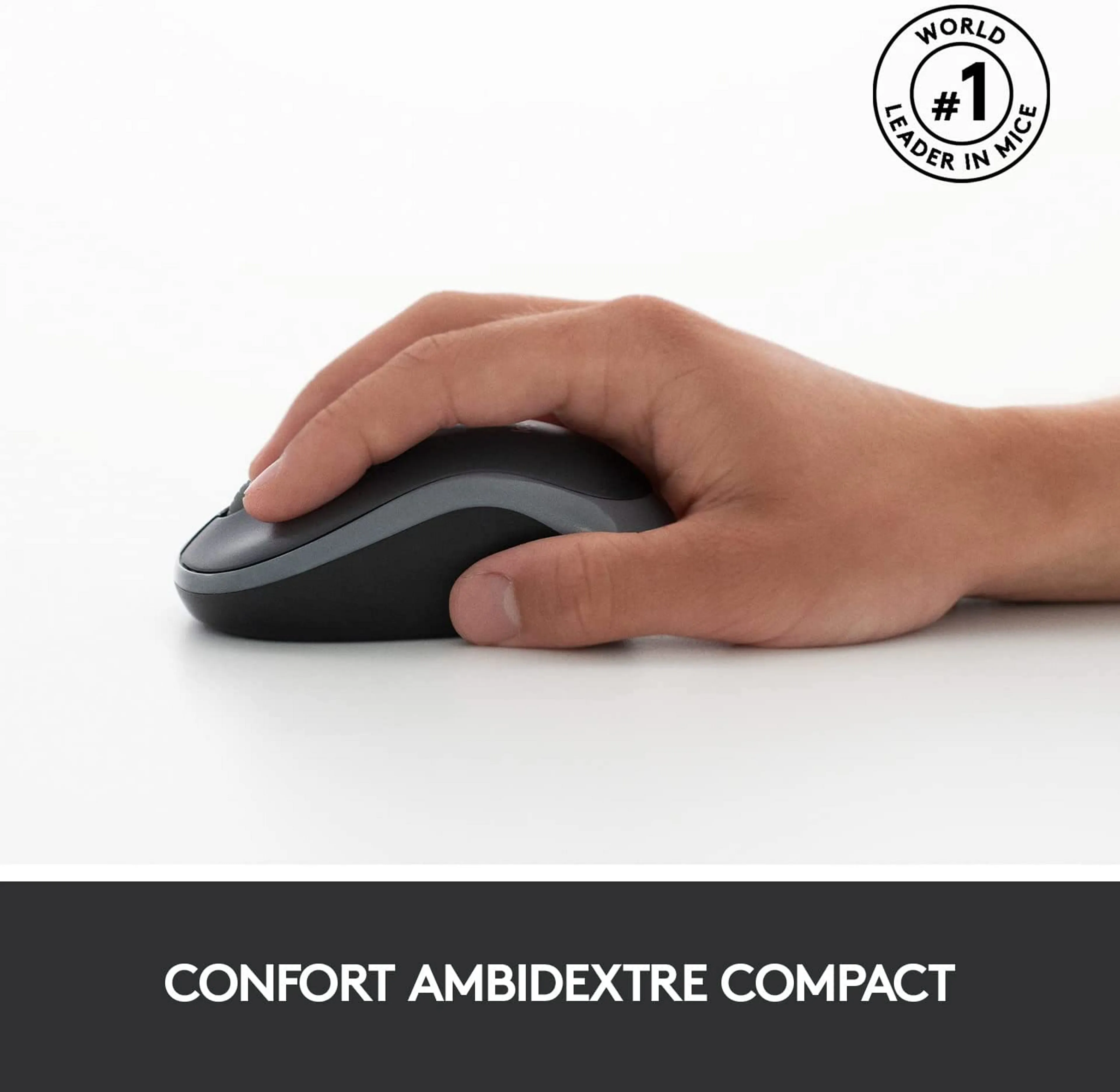 Logitech Clavier + Souris sans Fil MK270 - QWERTY (ES) - Noir image