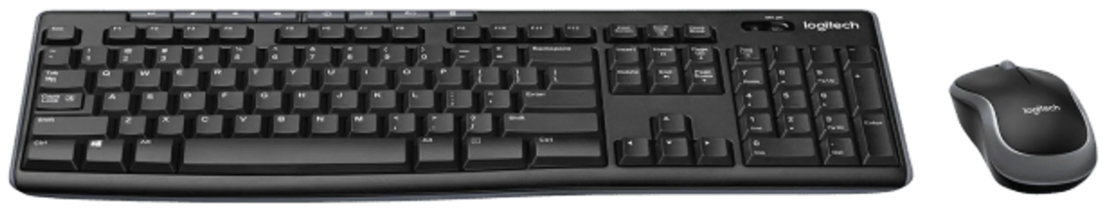 Logitech Clavier + Souris sans Fil MK270 - QWERTY (ES) - Noir image