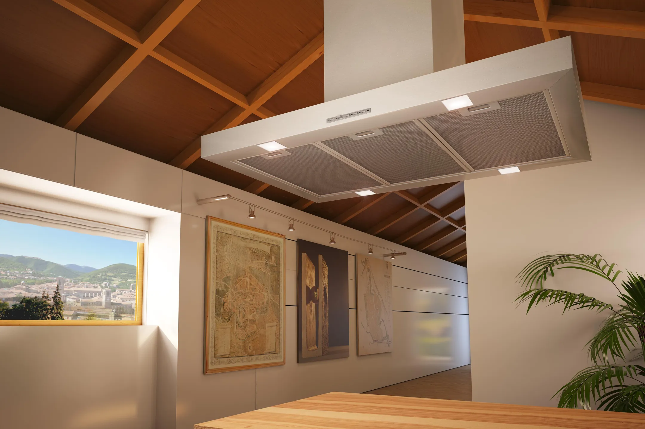 Airforce Hotte îlot ISLAND F54 F54S490CLASSEA - Argent image