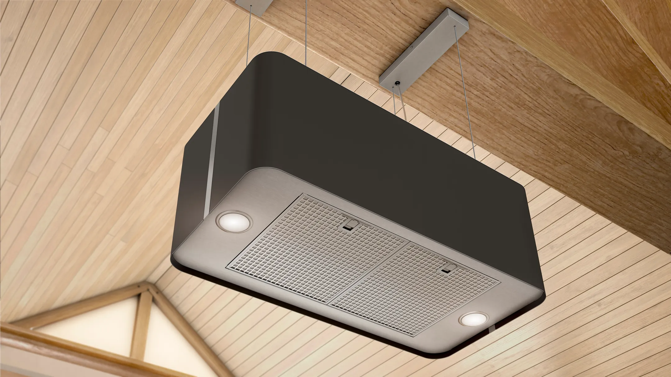 Airforce Hotte îlot STAR F181XXLBKTLC - Noir image