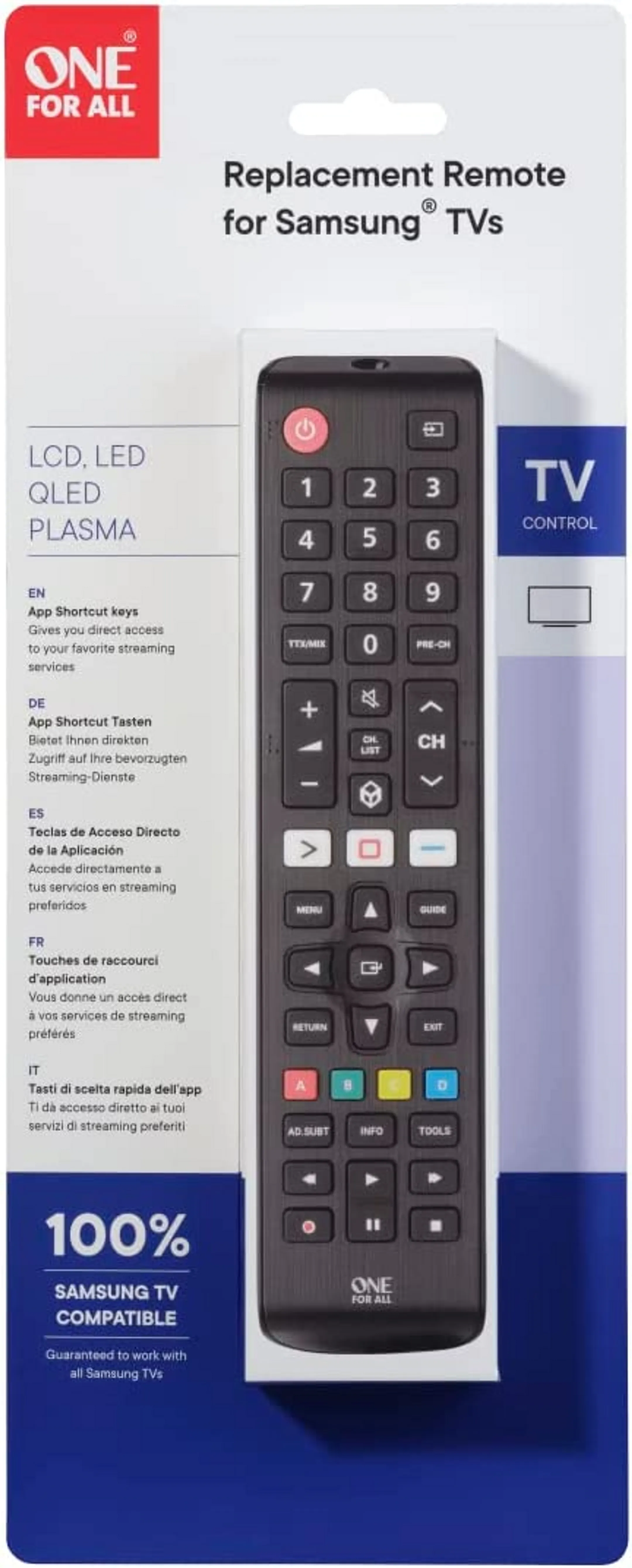 One For All Samsung Remote Control URC 4910 - Black  image