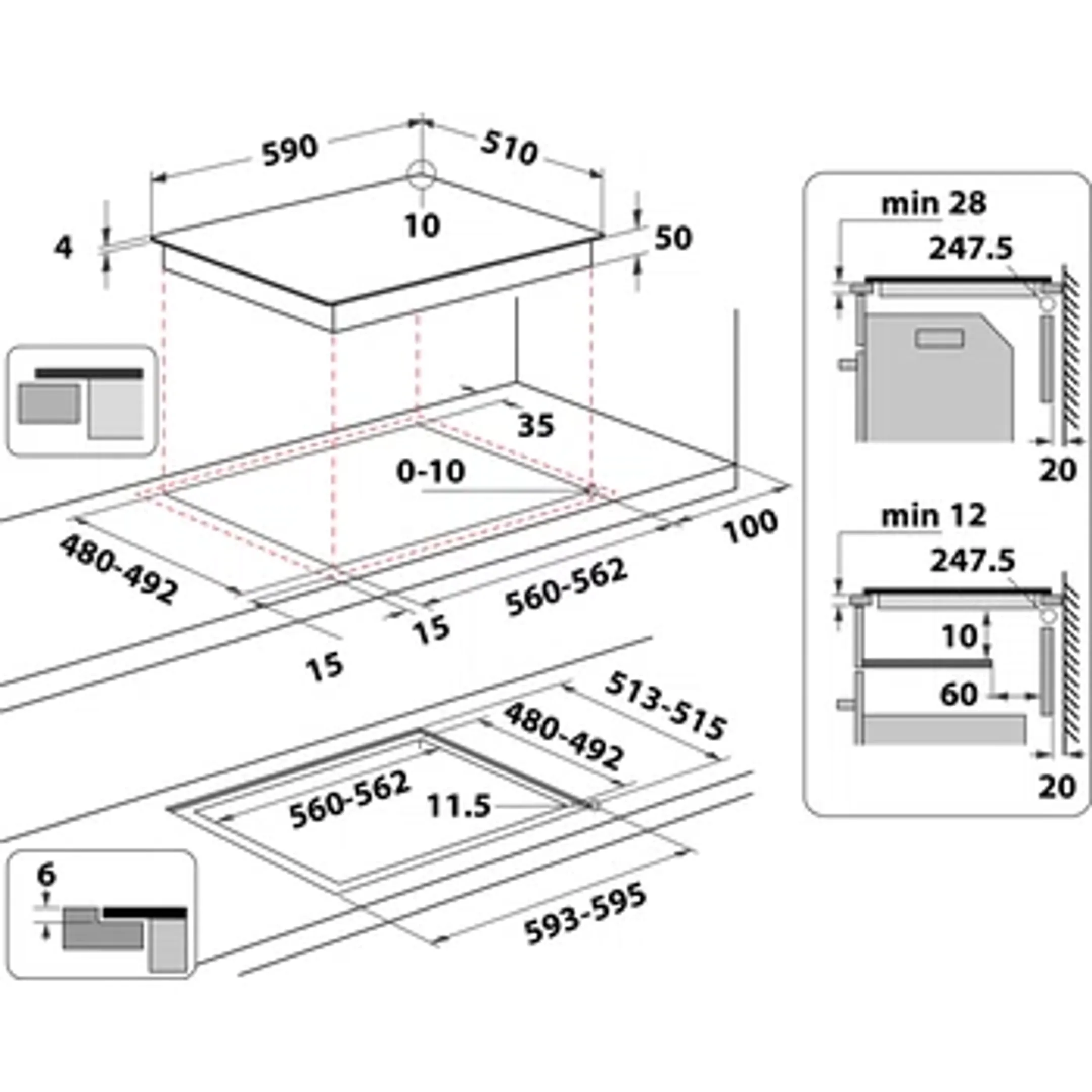 Whirlpool WL B4060 CPNE CleanProtect Induction table image
