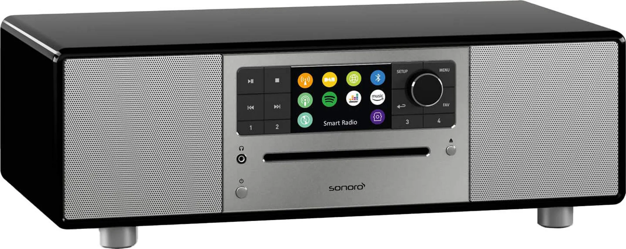 SONORO Radio Internet PRESTIGE - Noir Brillant/Argent image
