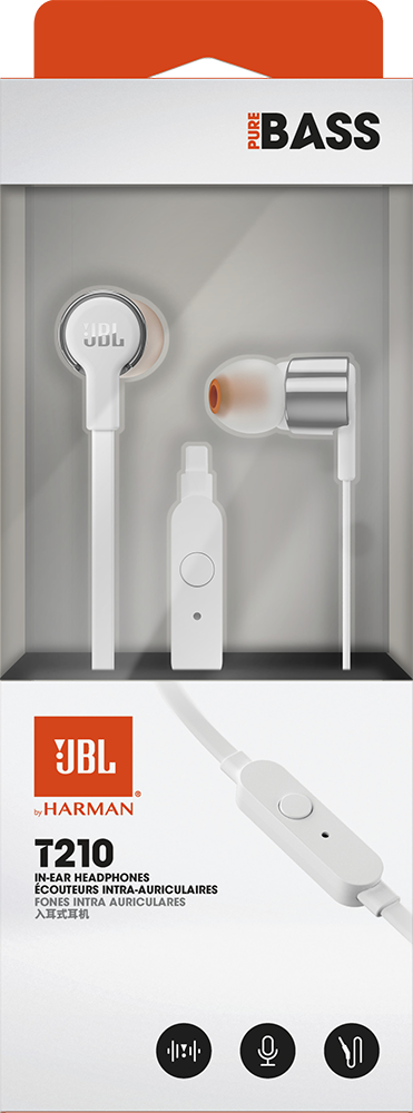JBL T210 Earbuds Grey HIFI international