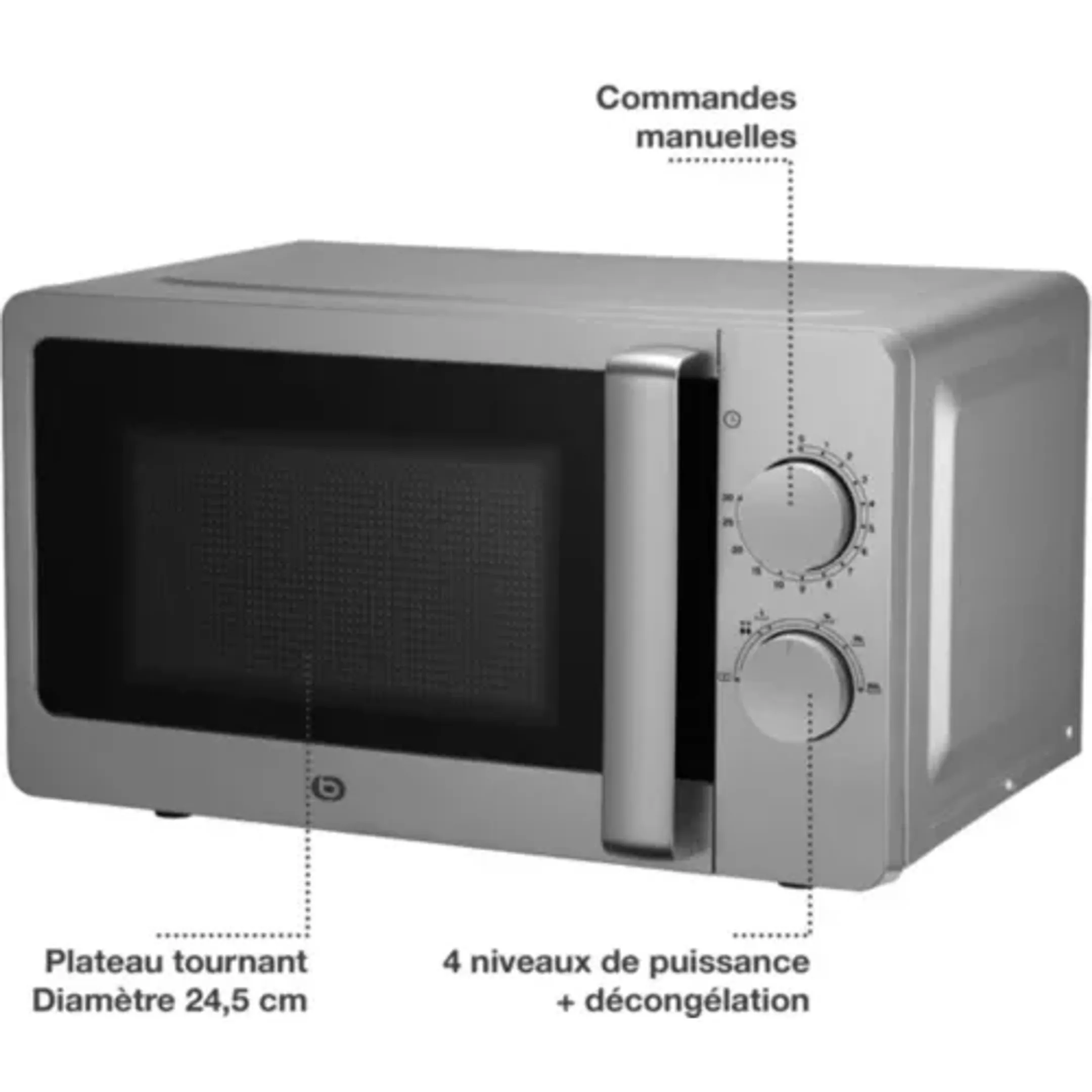 ESSENTIEL-B Micro-ondes EM206S - Argent image