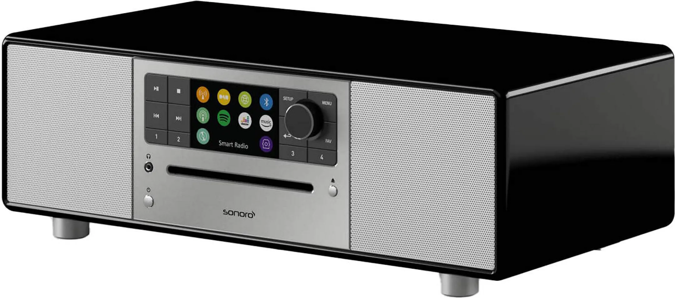 SONORO Radio Internet PRESTIGE - Noir Brillant/Argent image