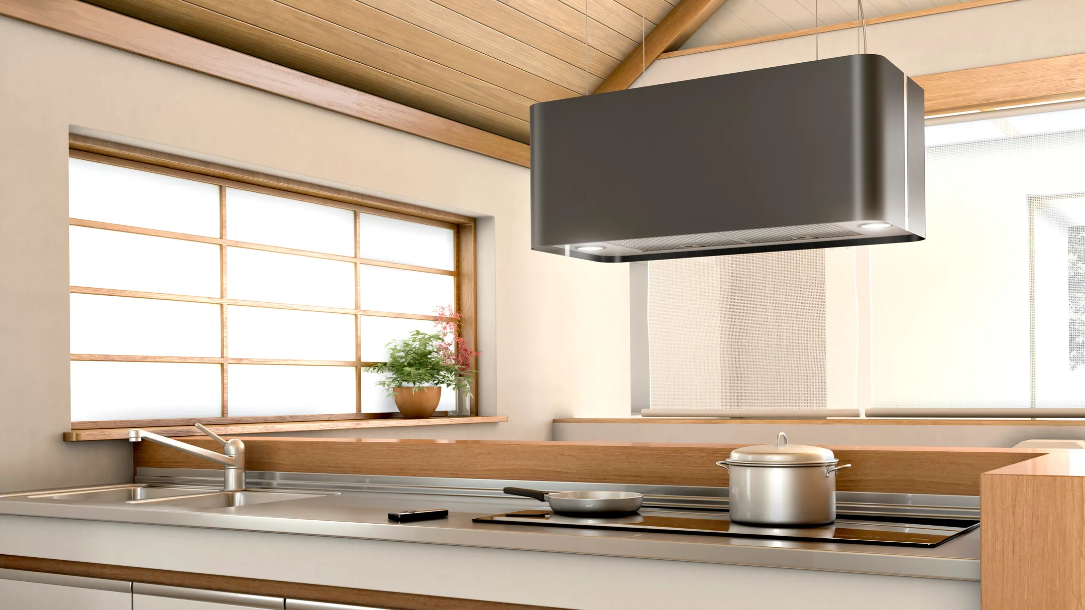 Airforce Hotte îlot STAR F181XXLBKTLC - Noir image