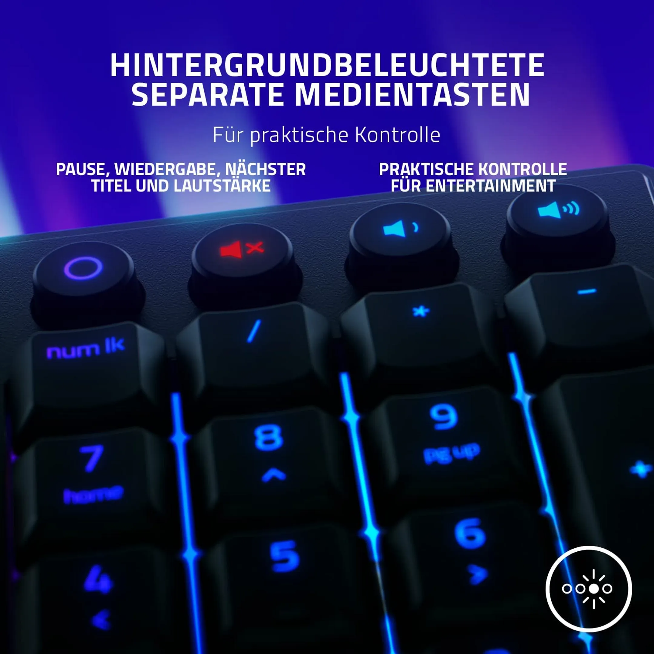 Razer Gaming-Tastatur Ornata V3 - QWERTZ (SF) - Schwarz image