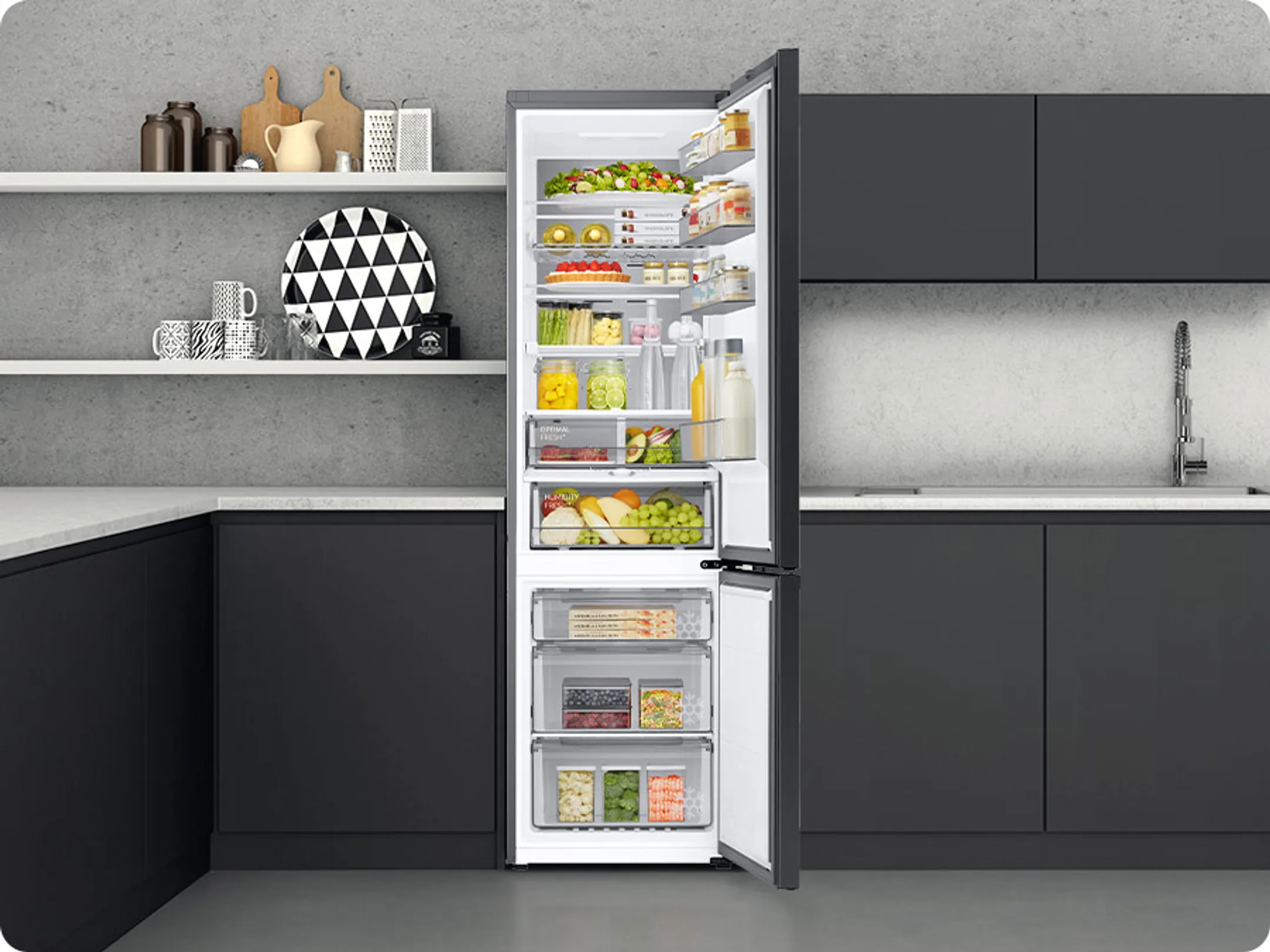 Samsung Combi frigo congélateur RB34C670DSA image