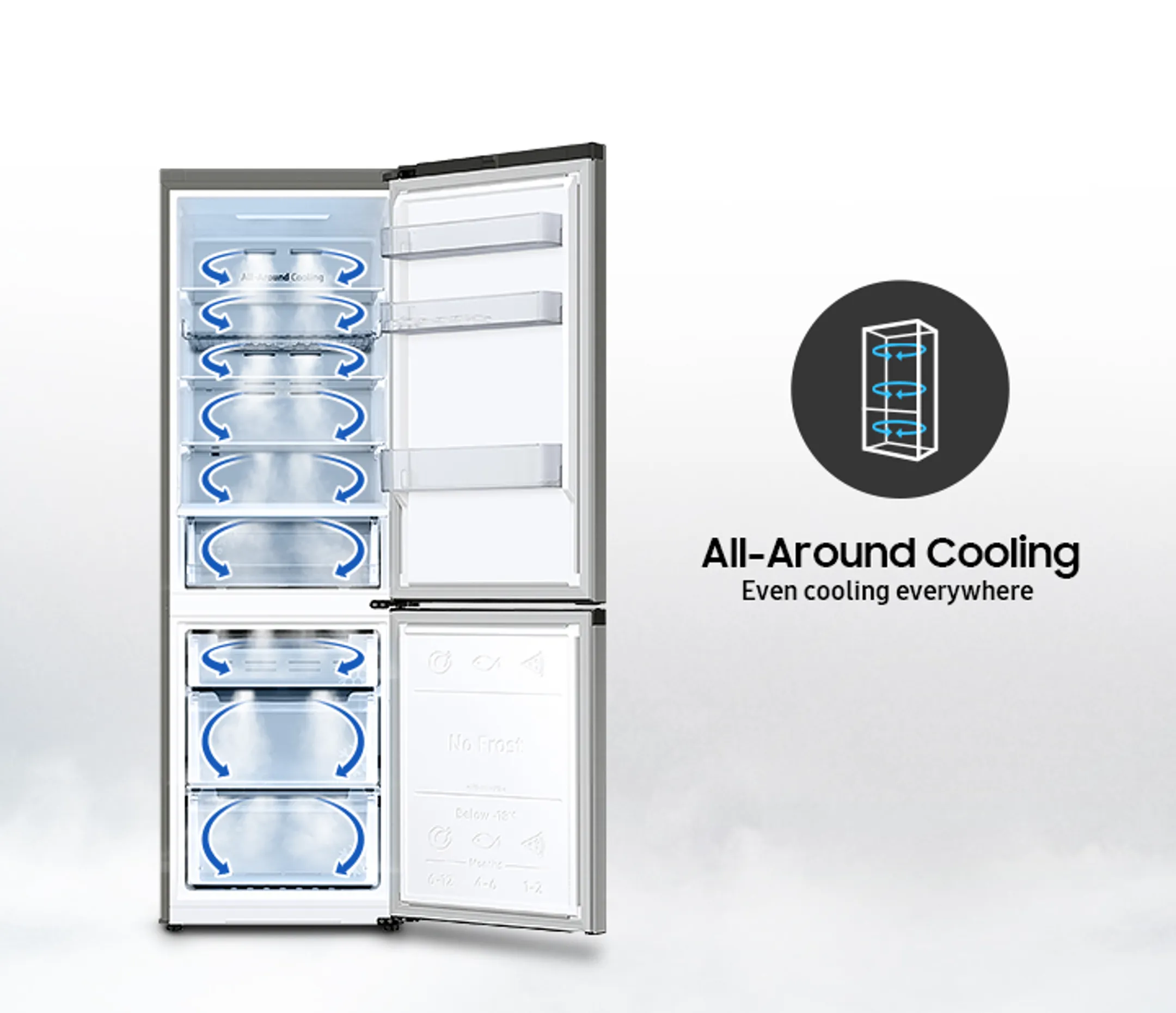 Samsung Combi frigo congélateur RB34C670DSA image