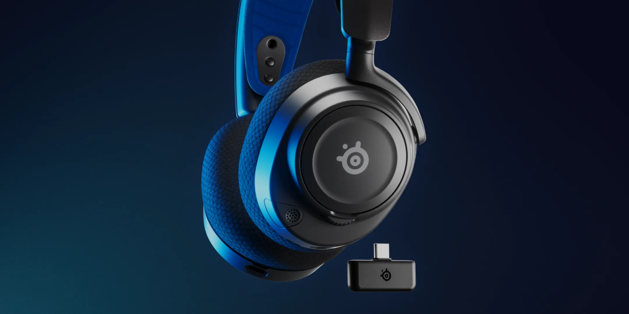 Steelseries Kabellose Gaming-Kopfhörer - Arctis Nova 7P - PS5/PS4/PC - Schwarz/Blau image