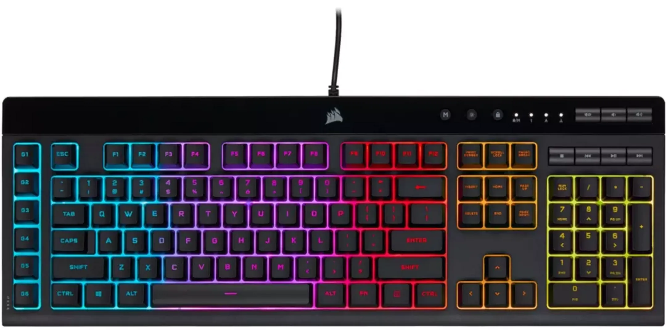 Corsair Gaming-Tastatur K55 RGB Pro - AZERTY (FR) - Schwarz image