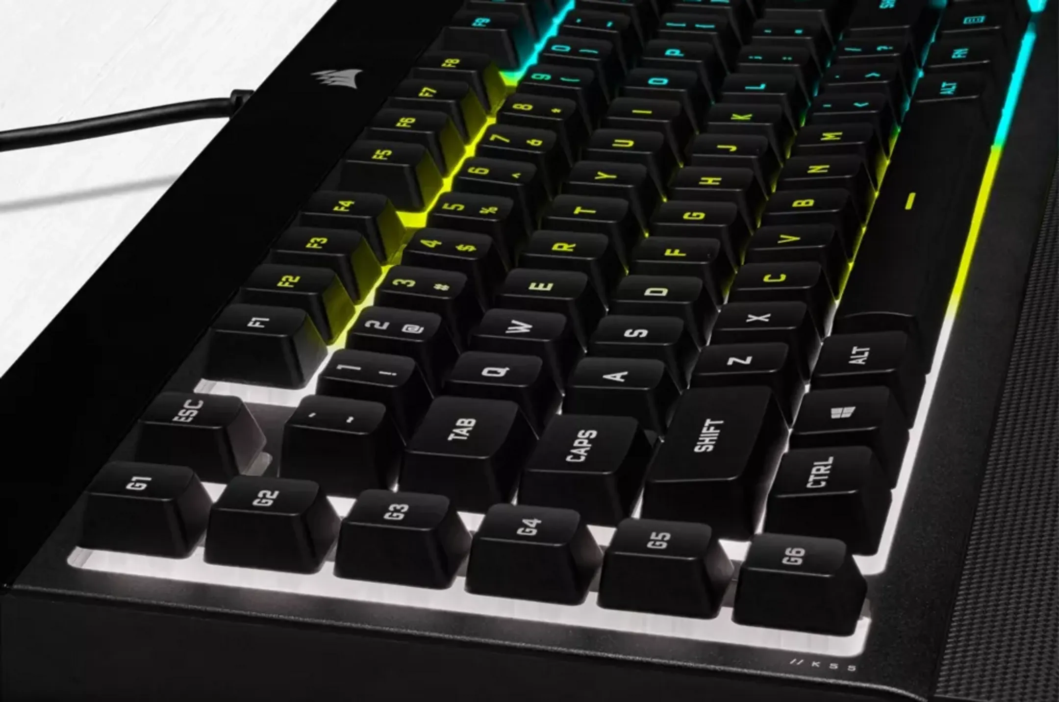 Corsair Gaming-Tastatur K55 RGB Pro - AZERTY (FR) - Schwarz image