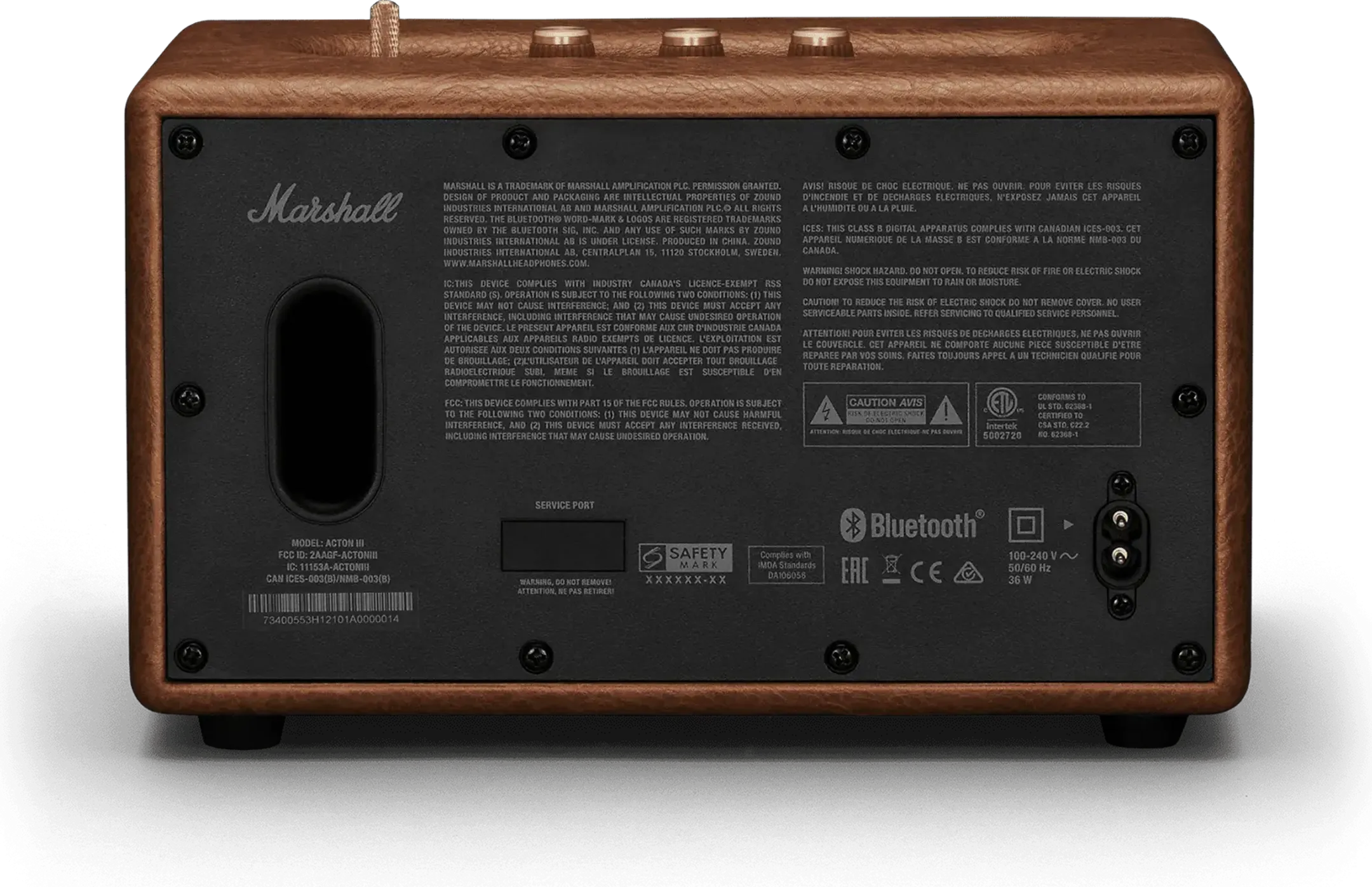 Marshall Acton III Bluetooth-Lautsprecher - Braun image