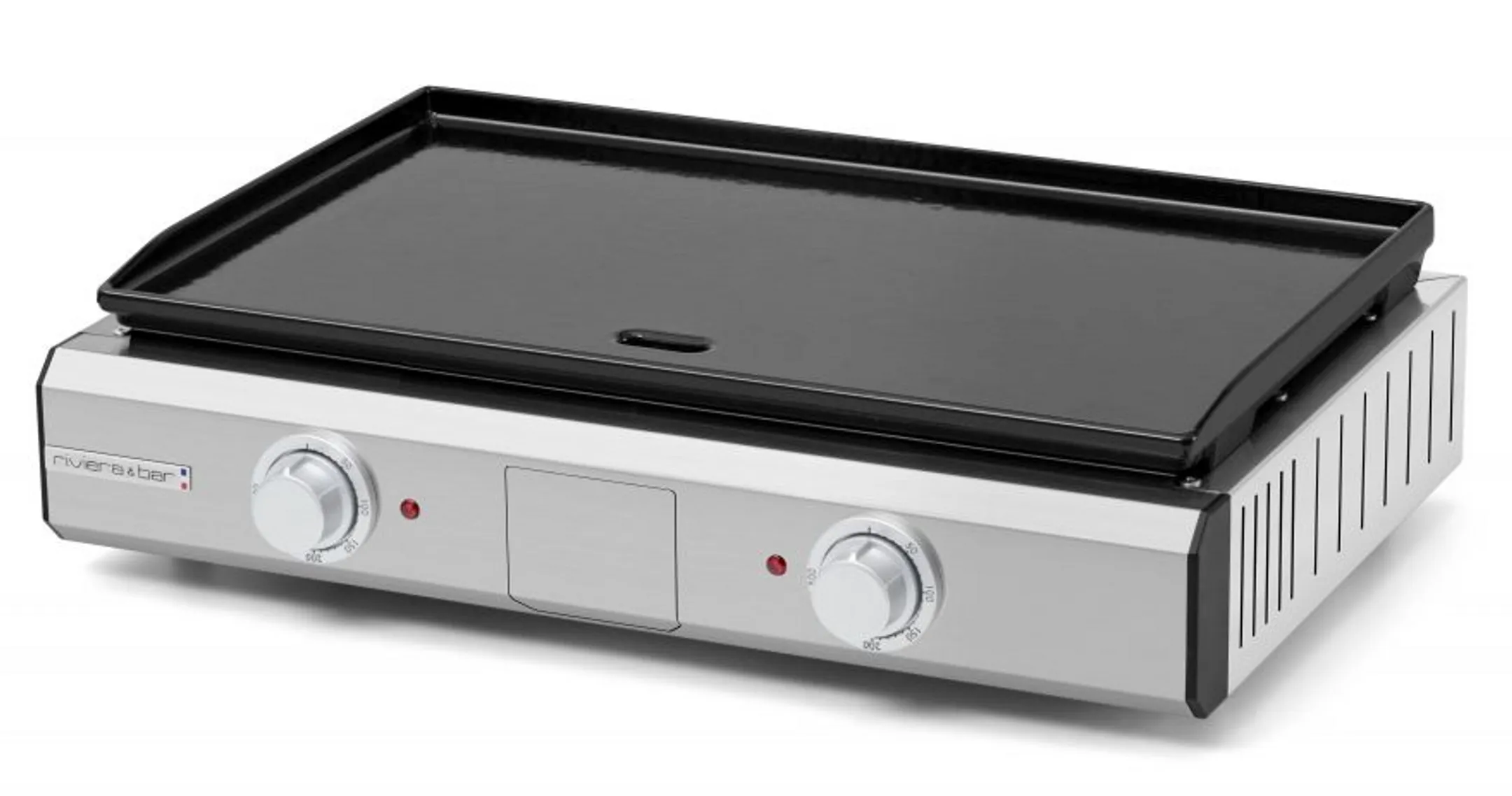 Electric griddle QPL1060 enamelled 2 zones