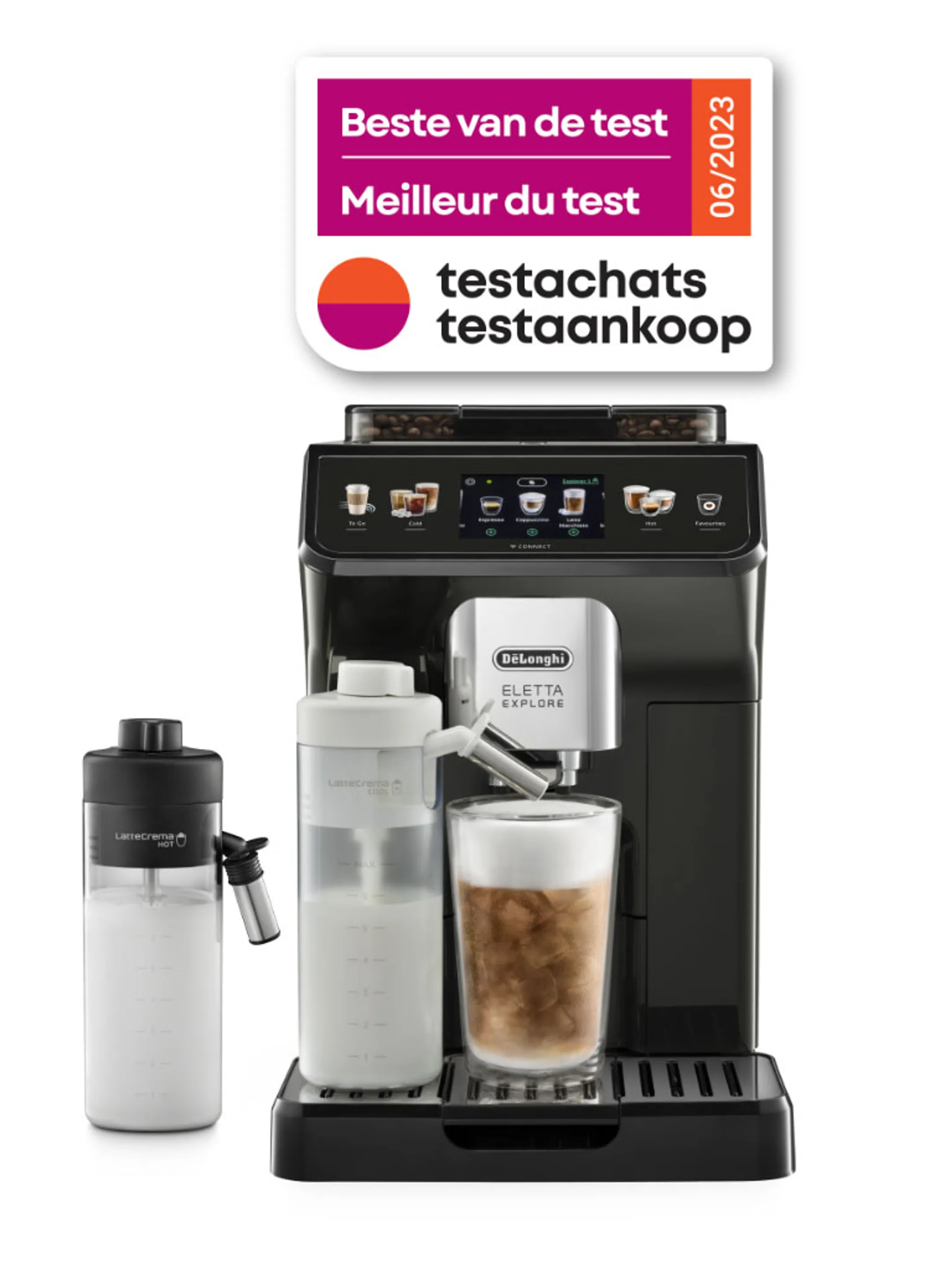 De'Longhi Full Automatic Espresso Machine Eletta Explore ECAM450.65.G - Black image