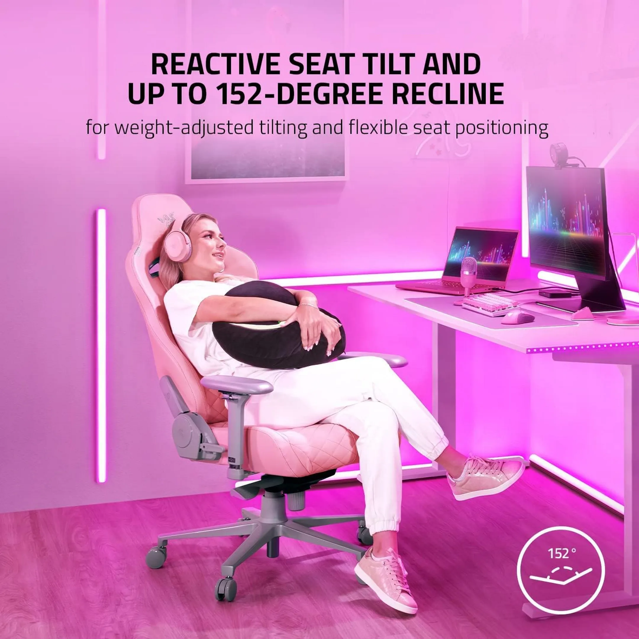 Razer Gaming Chair Enki Quartz - Pink image