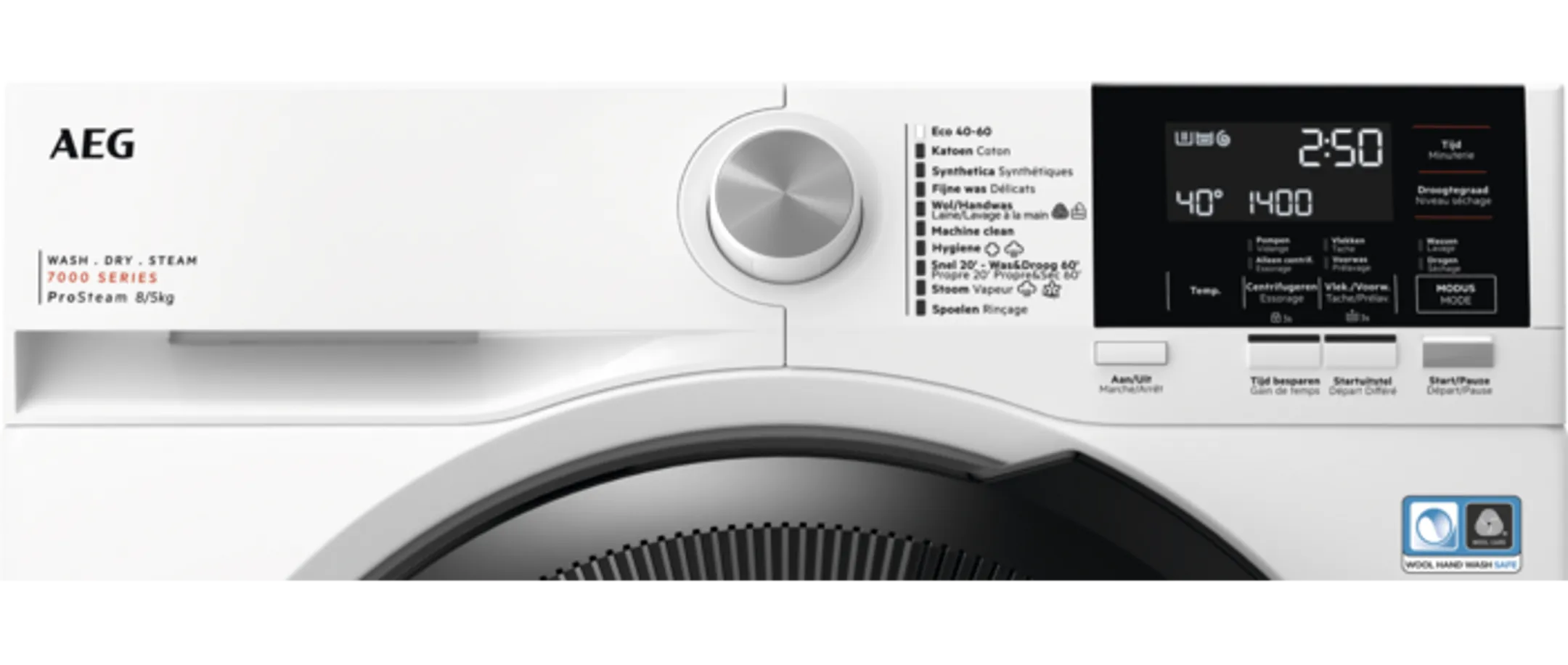 AEG Lave-linge séchant Serie 7000 ProSteam - LWR73R864 image