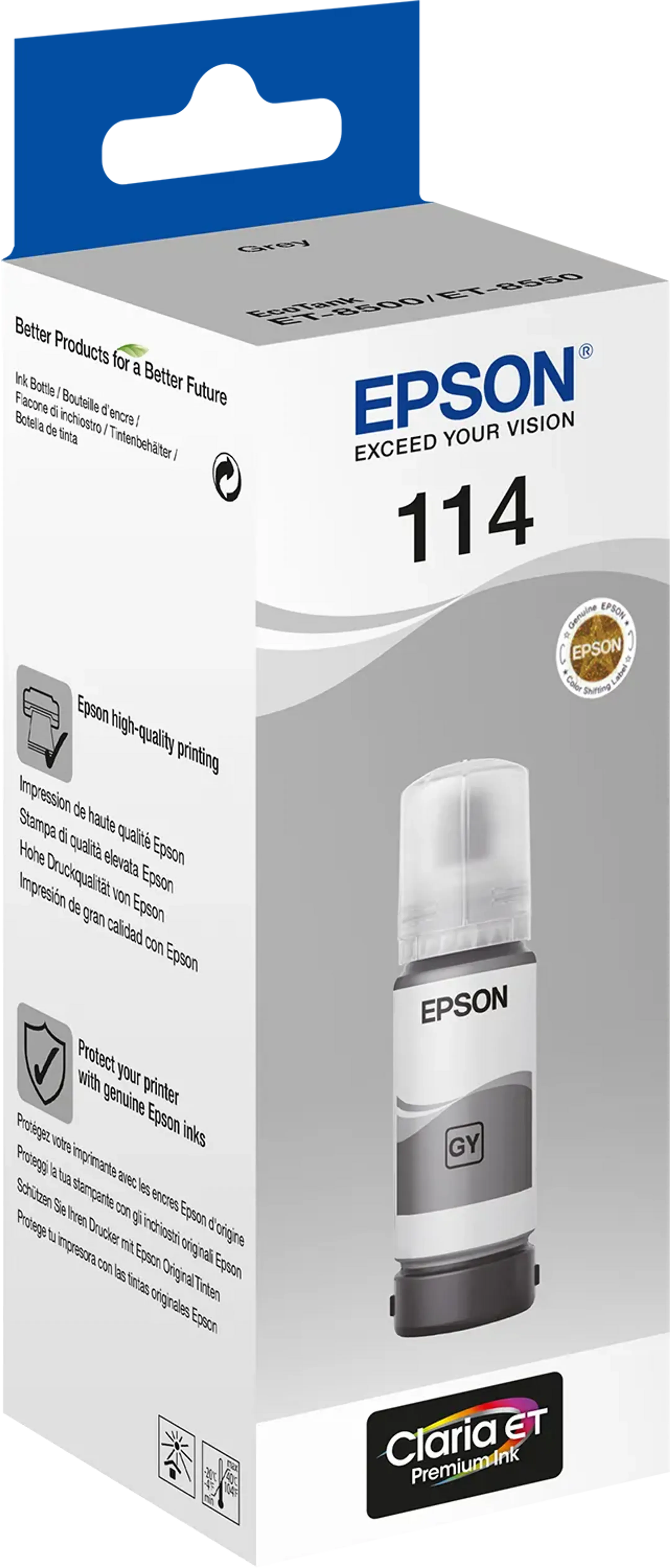 114 EcoTank Flasche Grau - C13T07B540