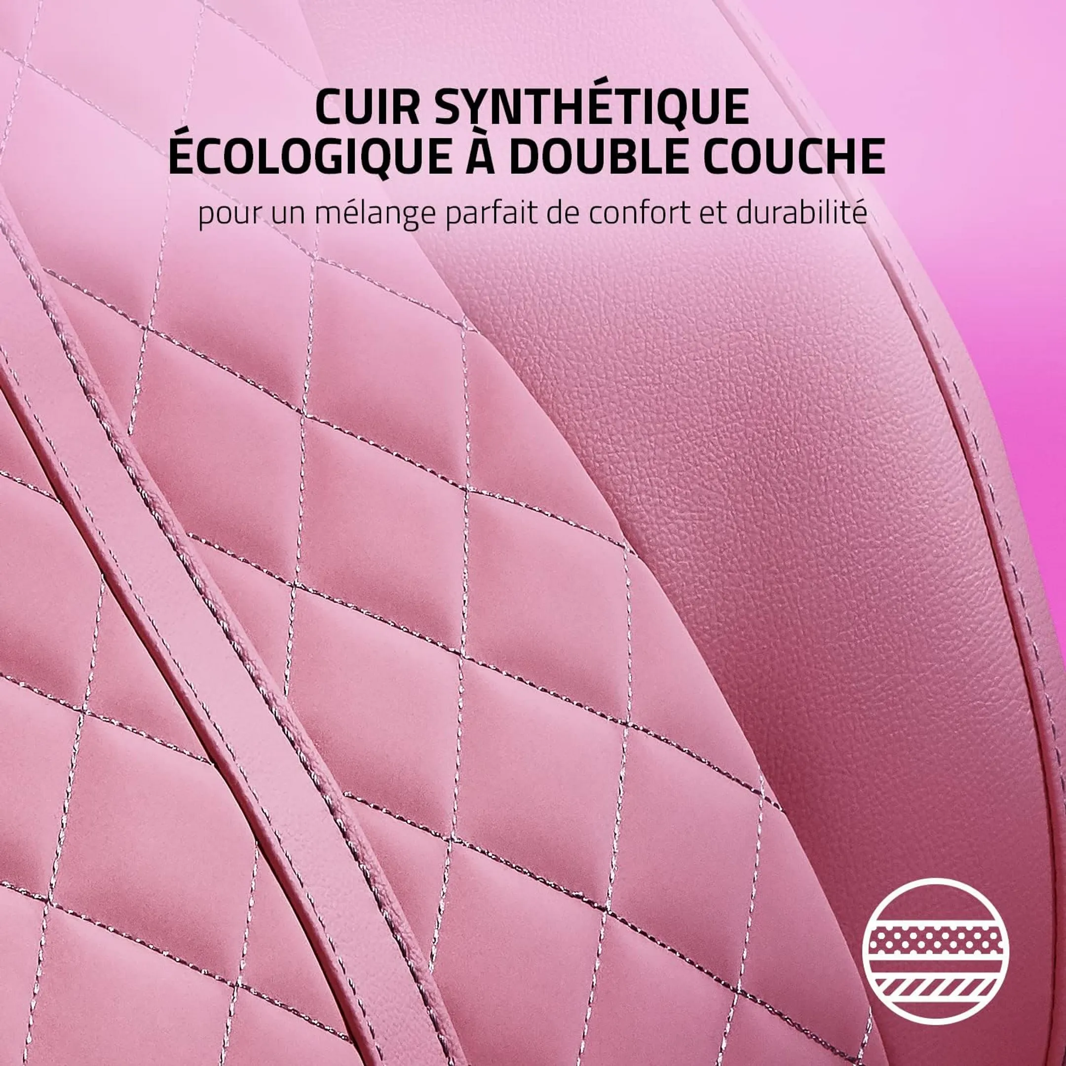 Razer Chaise Gaming Enki Quartz - Rose image