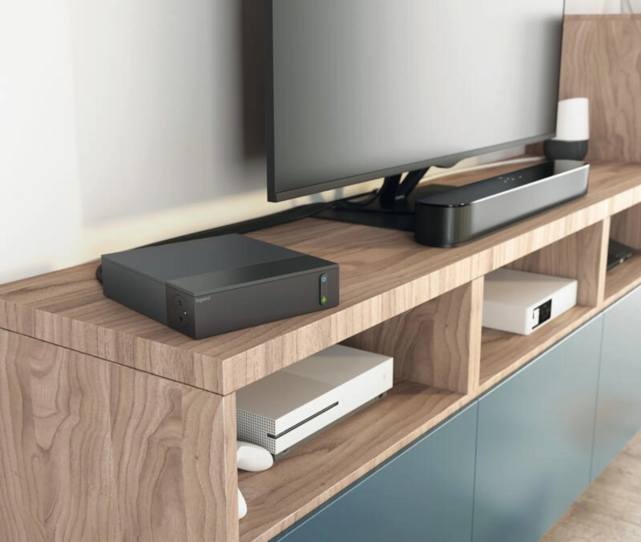 LEGRAND TV Corner Multi-socket - 8 Sockets - Black  image