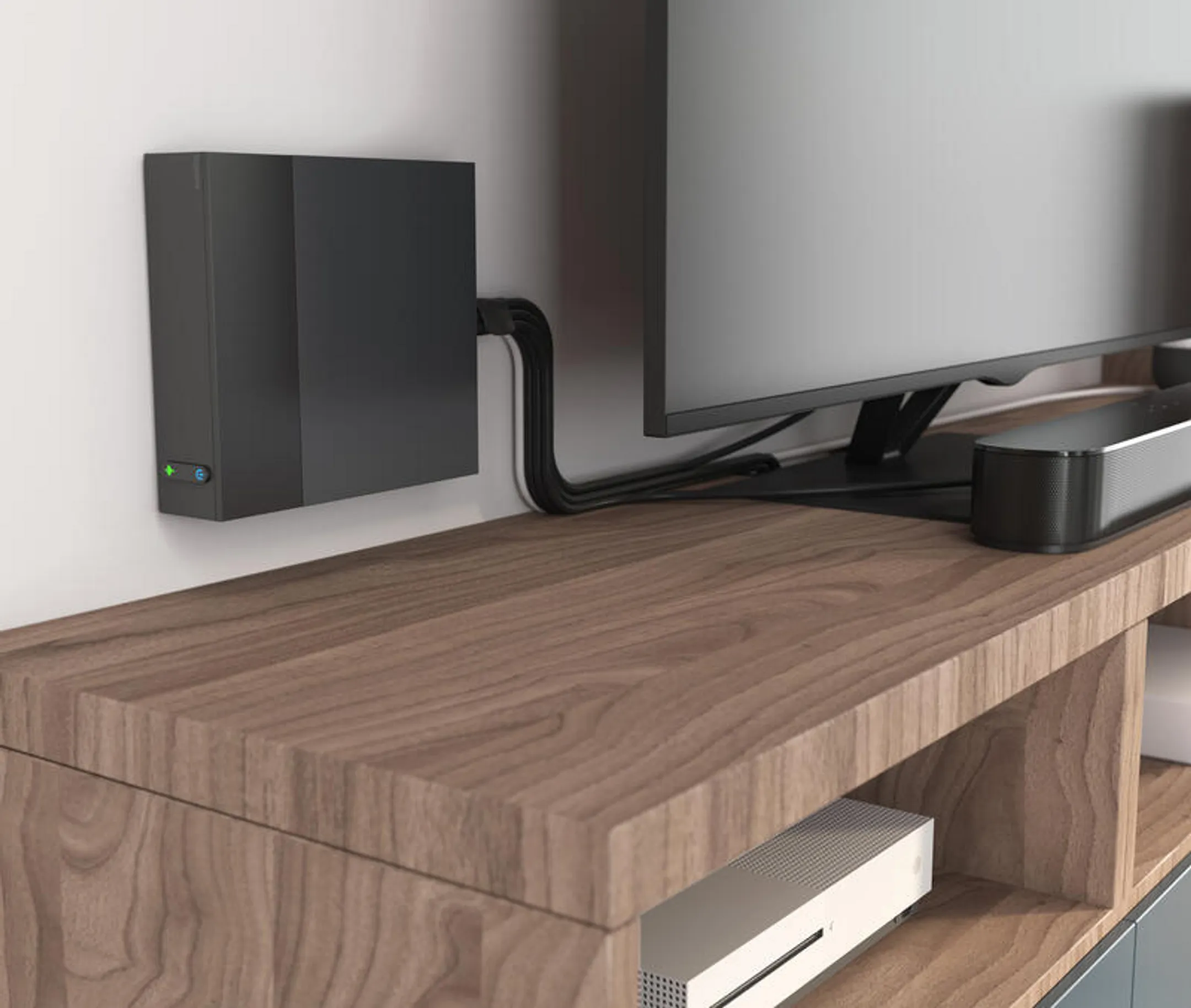 LEGRAND TV Corner Multi-socket - 8 Sockets - Black  image